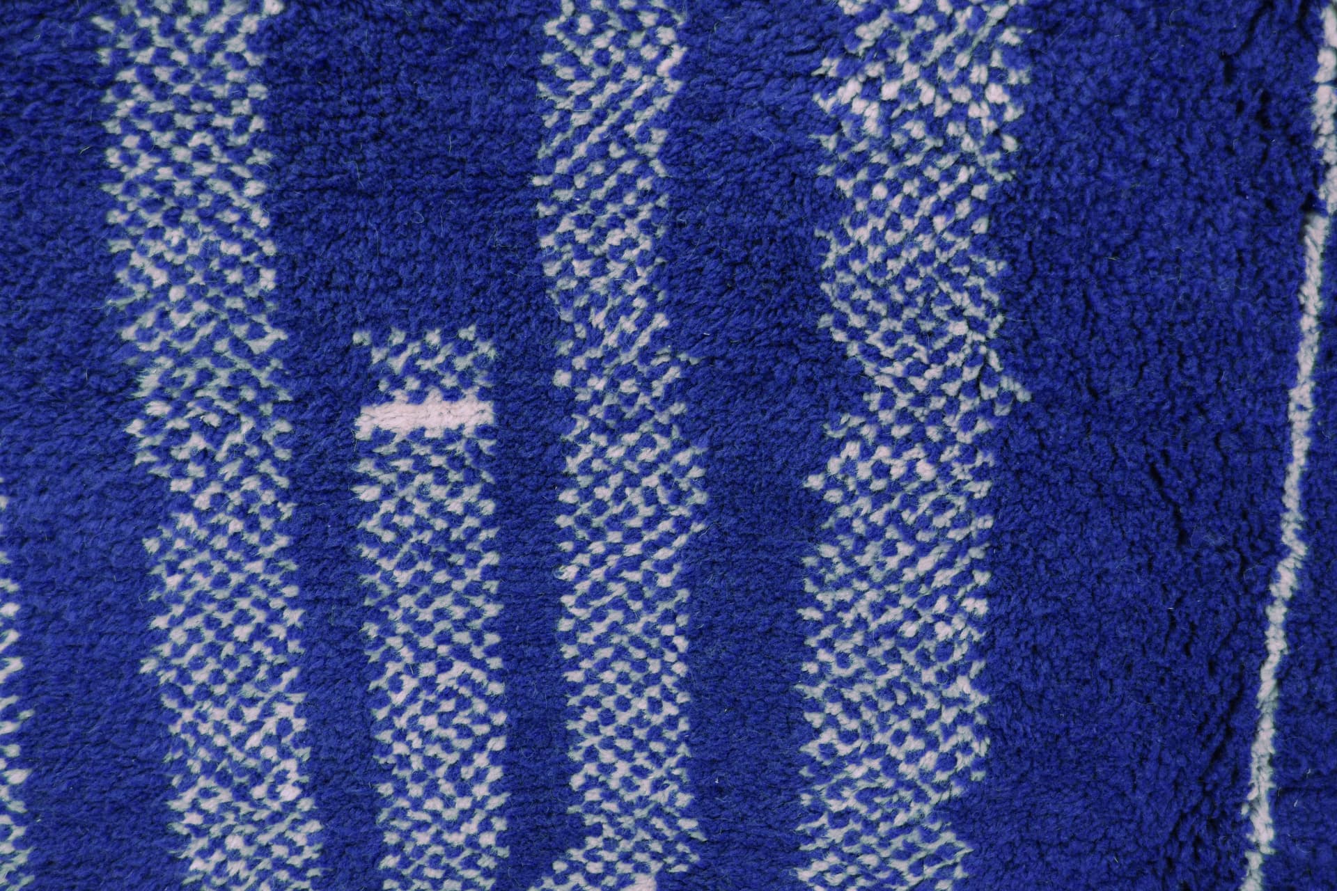 Blue Linear Beni Ourain Rug