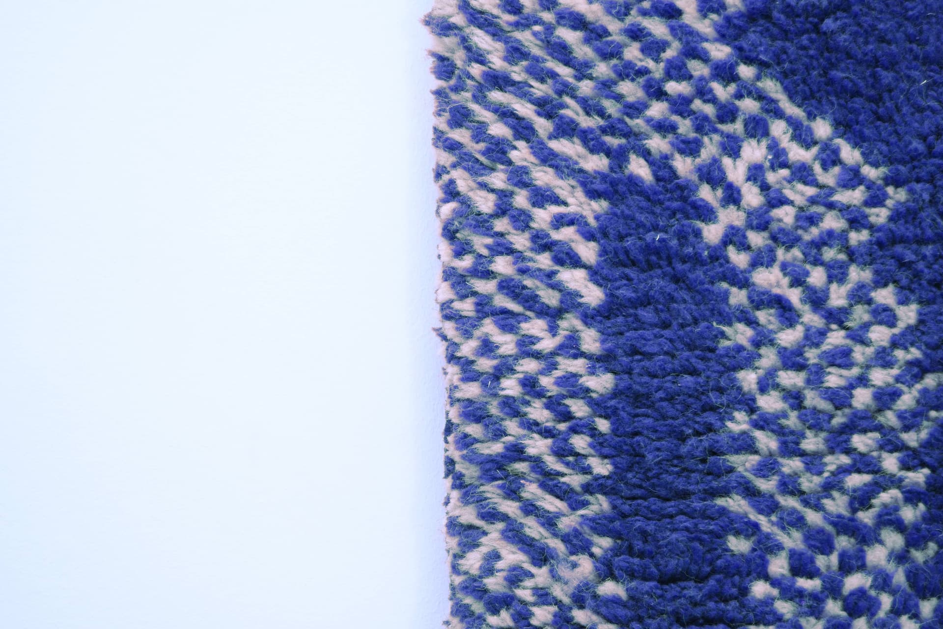 Blue Linear Beni Ourain Rug