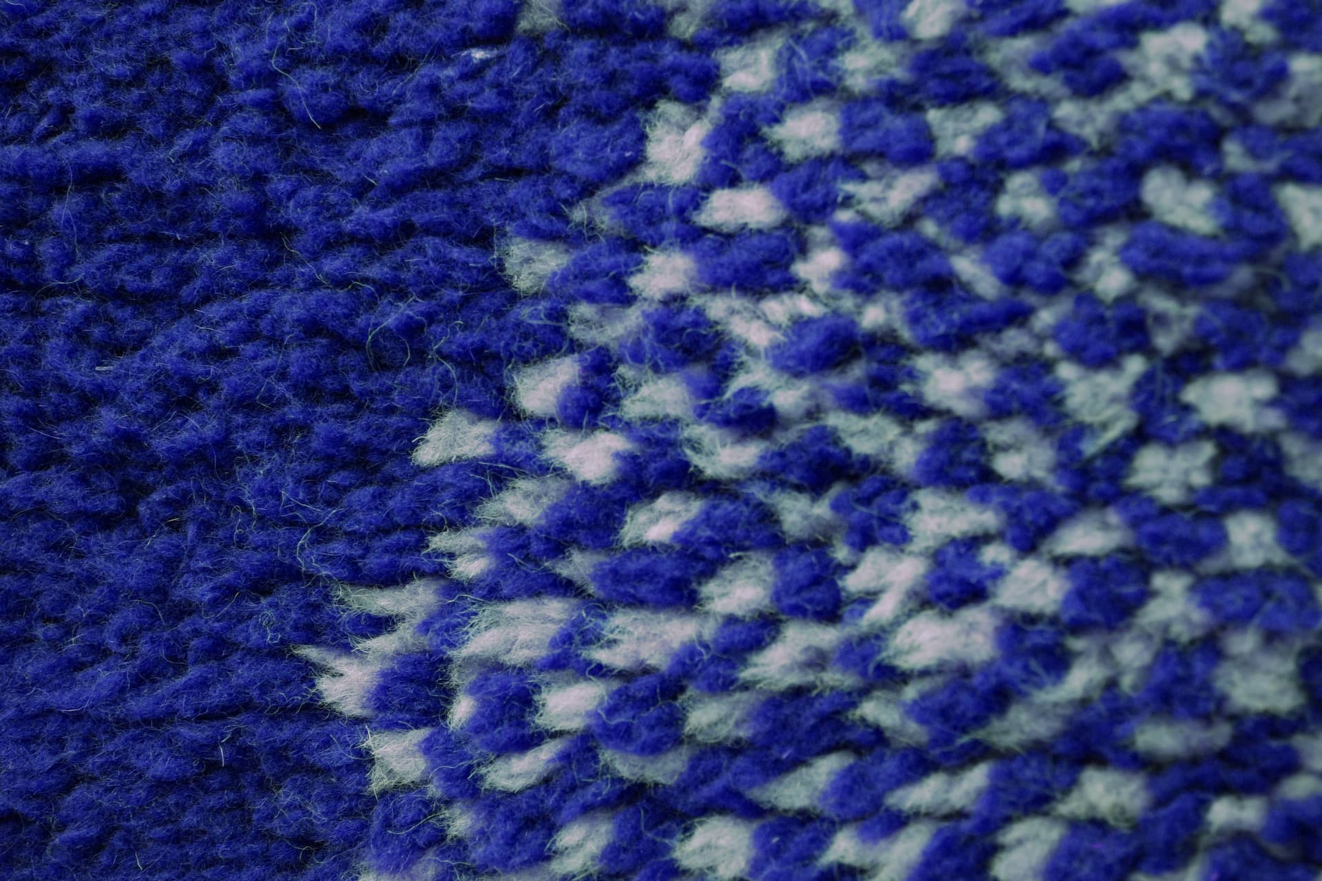 Blue Linear Beni Ourain Rug