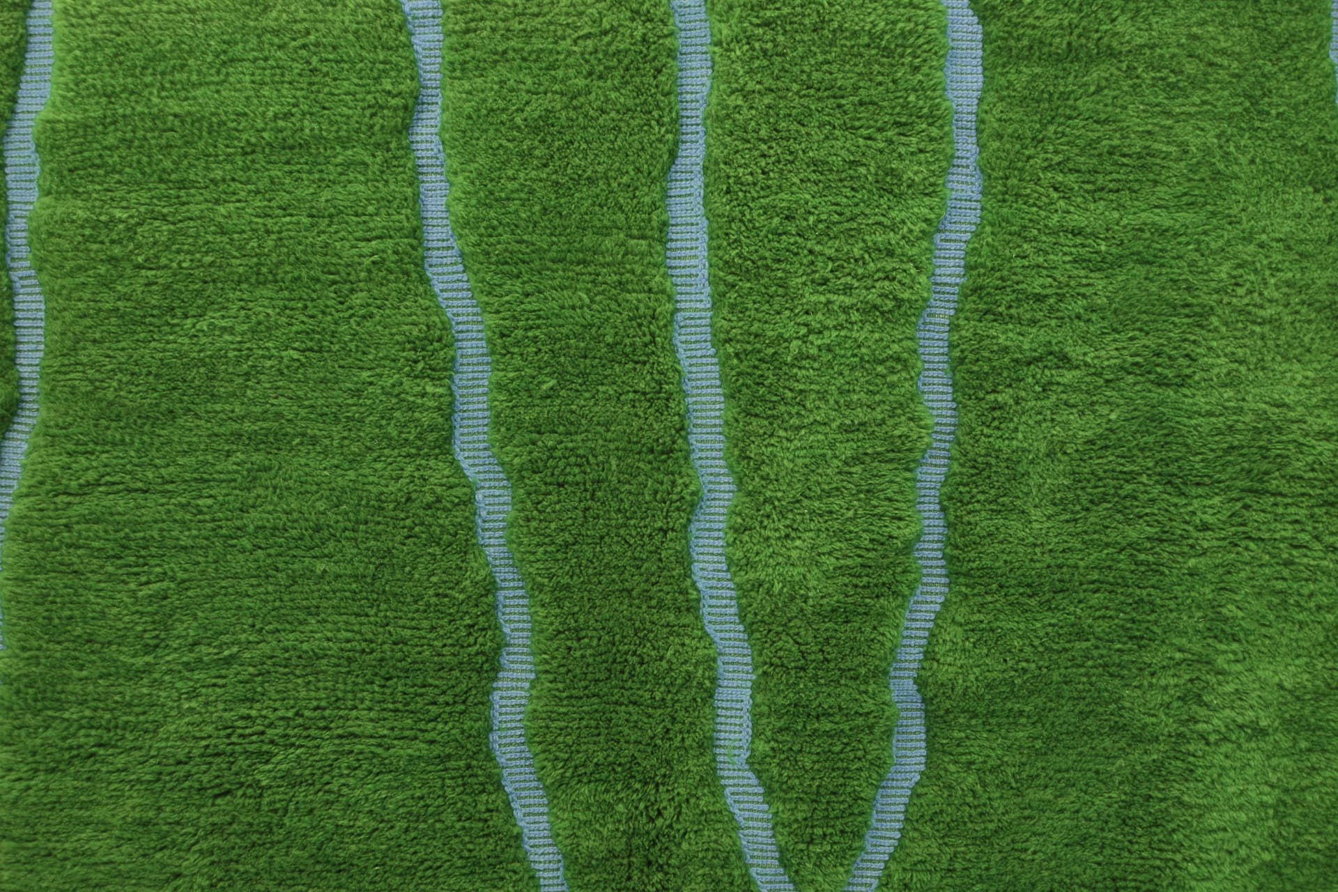 Green Crossing Lines Beni Mrirt Rug