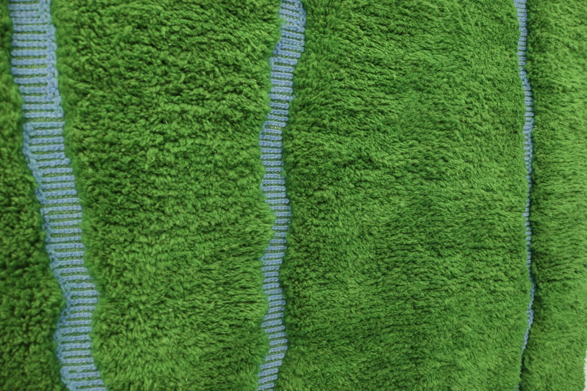 Green Crossing Lines Beni Mrirt Rug