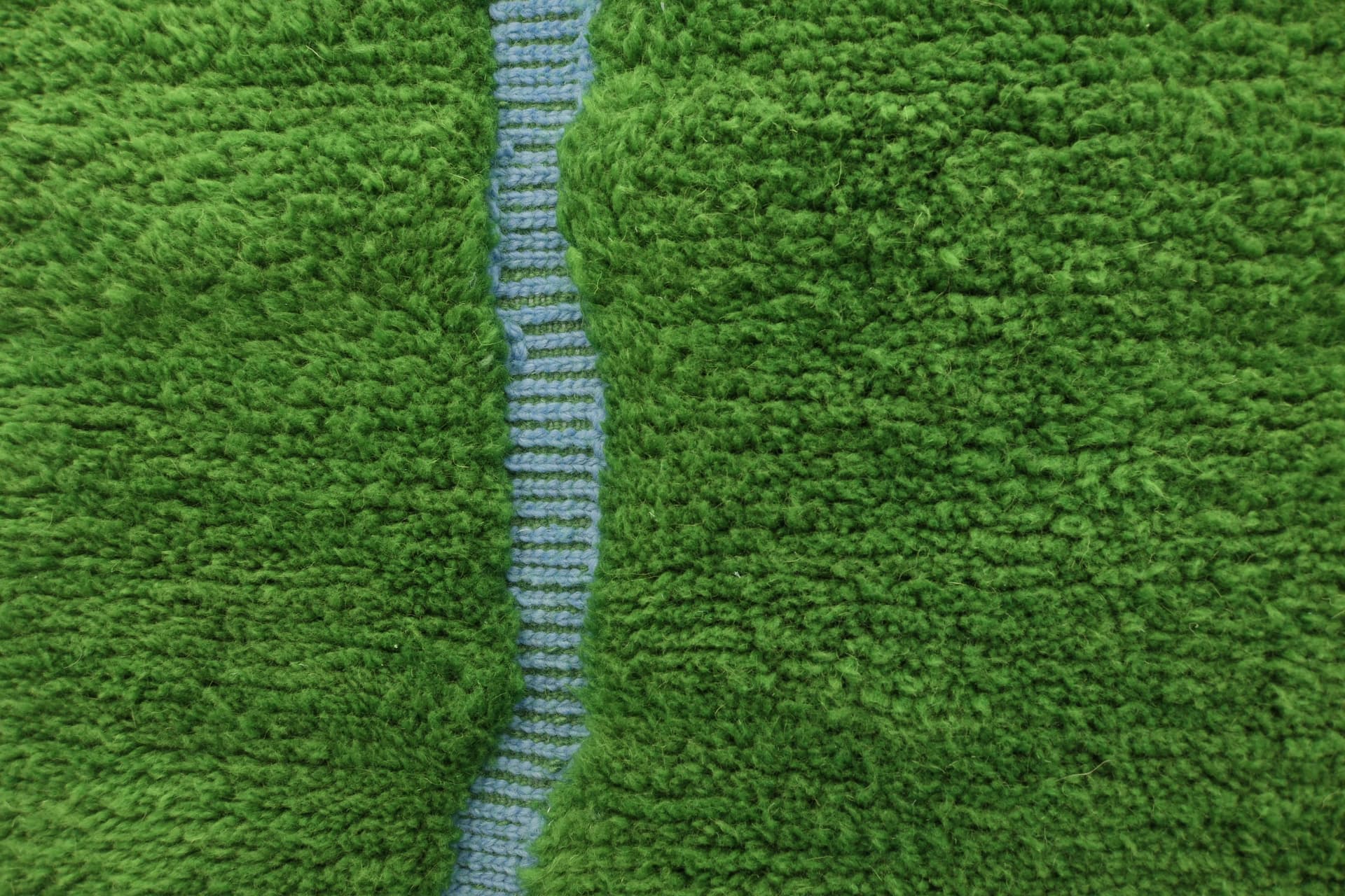 Green Crossing Lines Beni Mrirt Rug