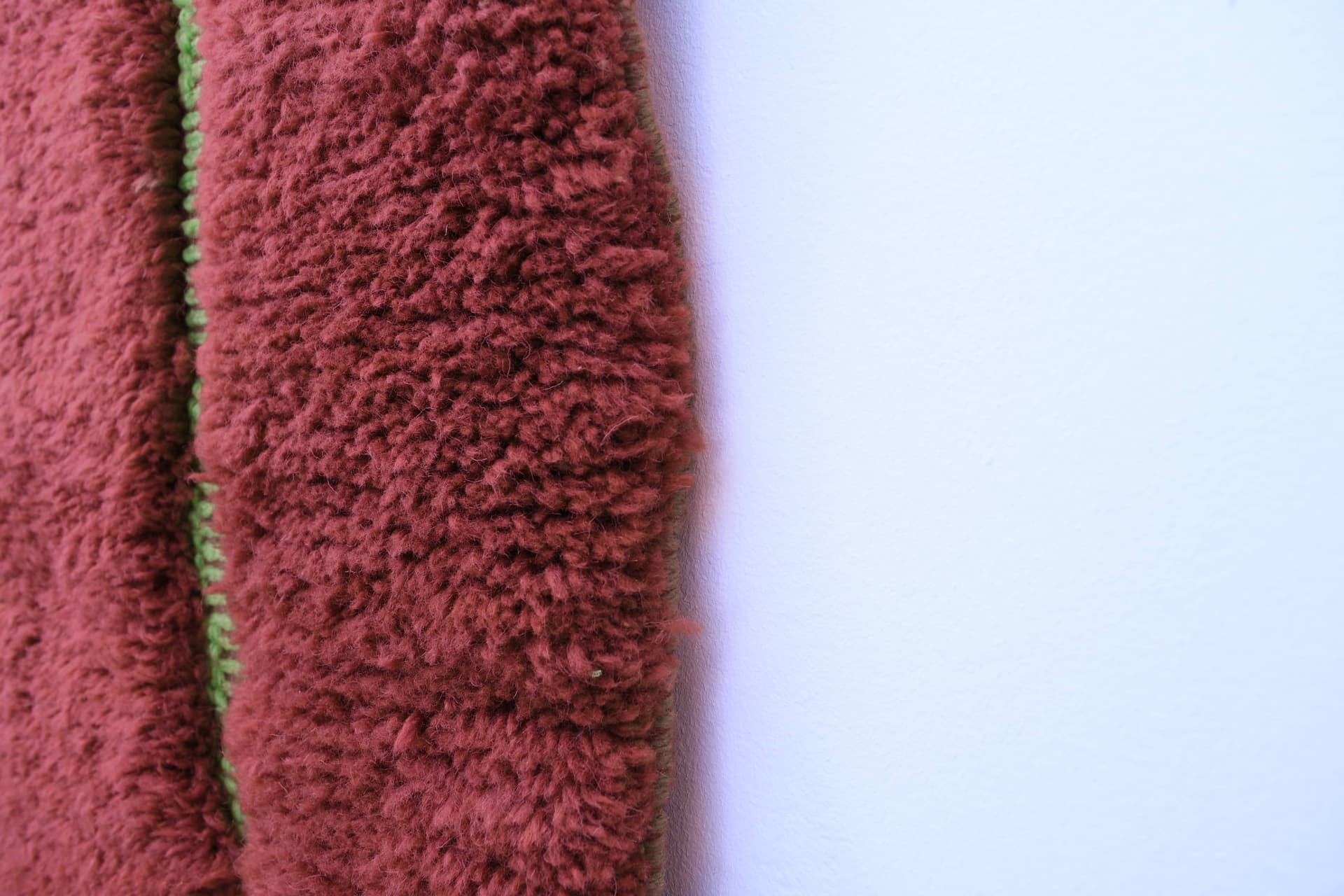Rust Green Striped Beni Mrirt Rug