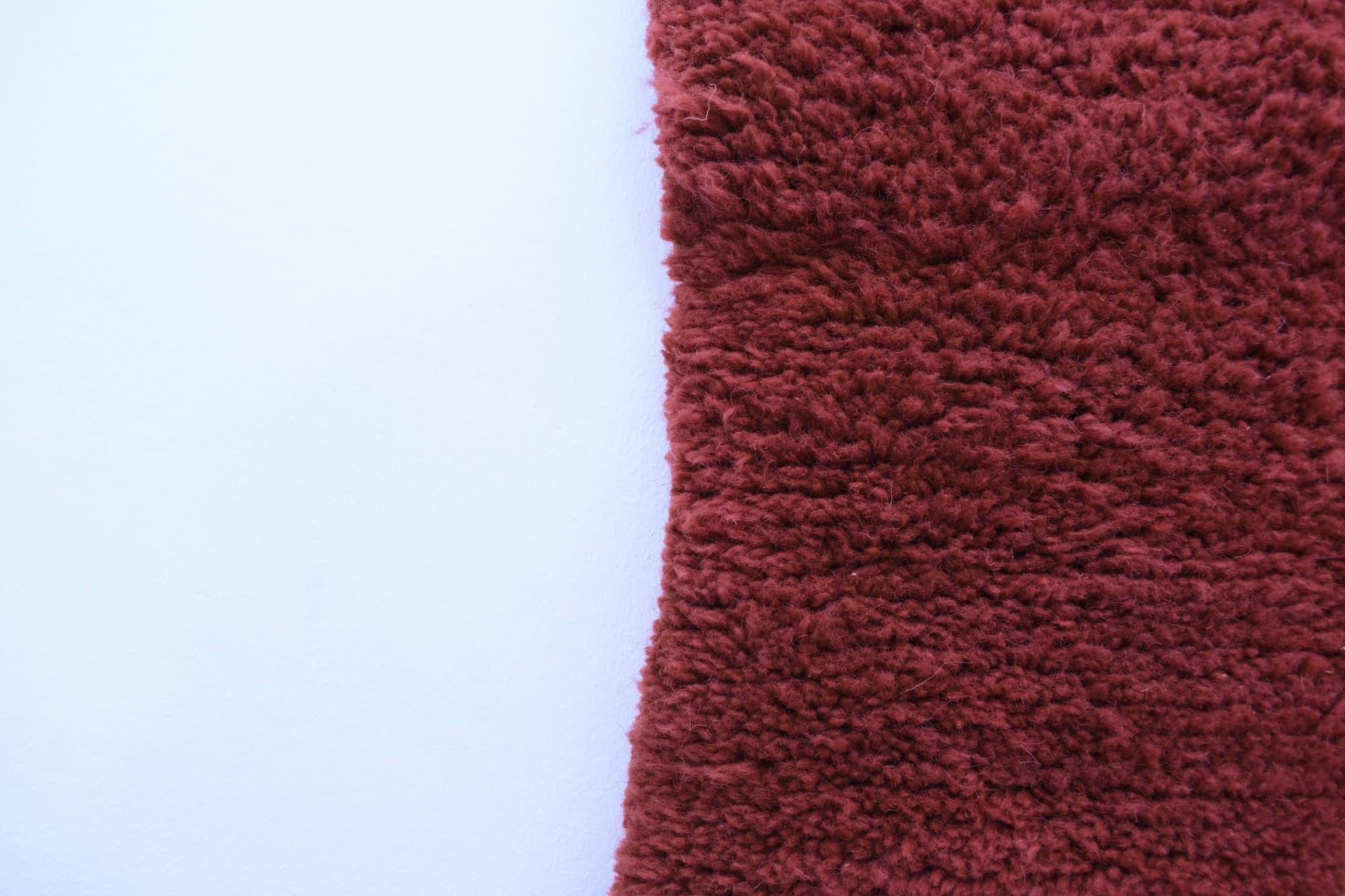 Rust Green Striped Beni Mrirt Rug