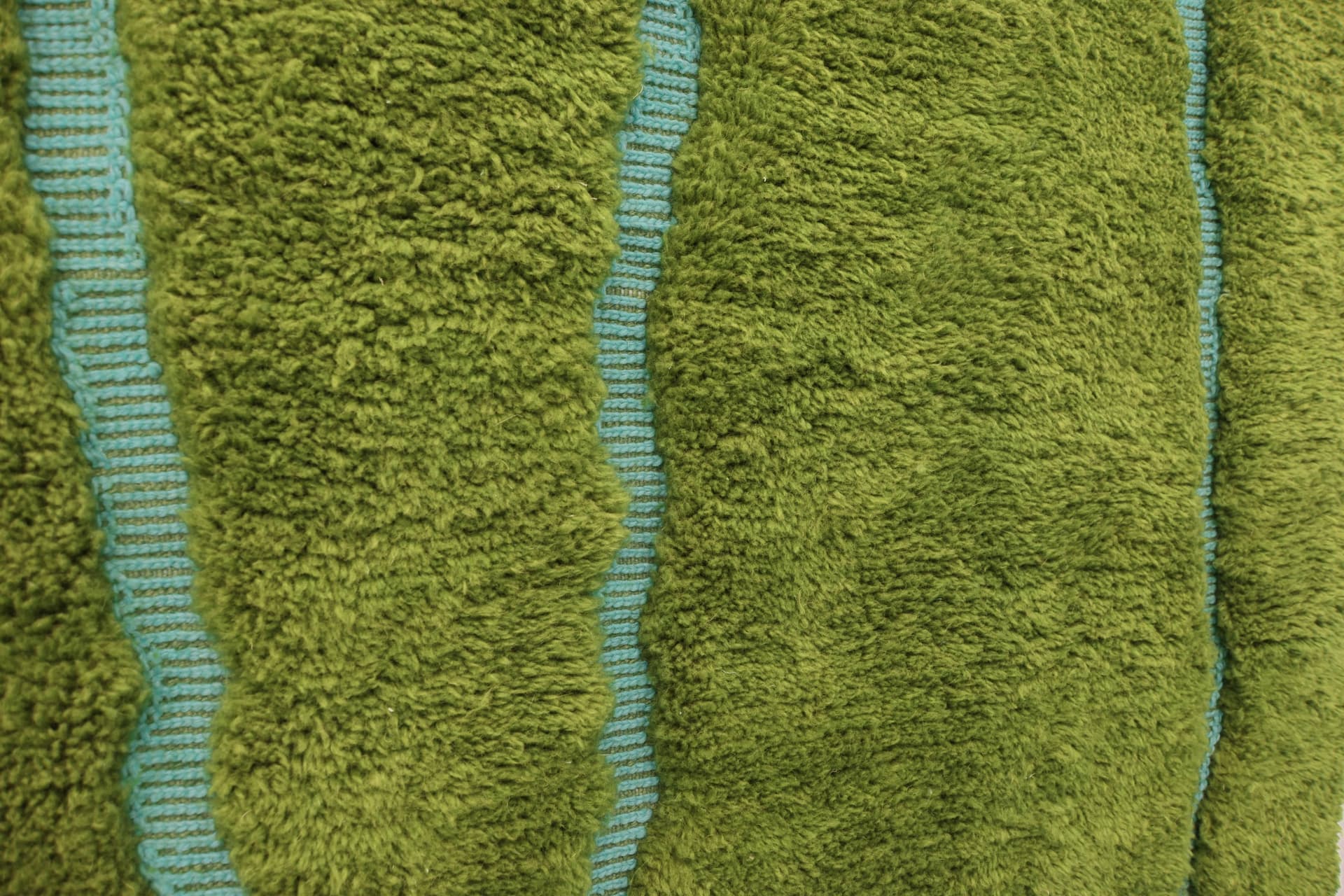 Olive Wavy Line Beni Mrirt Rug