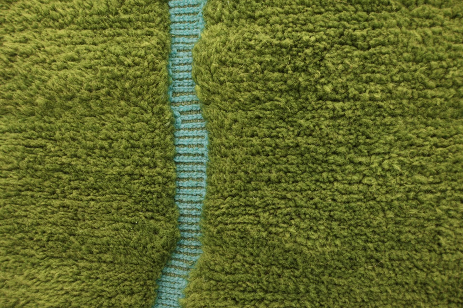 Olive Wavy Line Beni Mrirt Rug