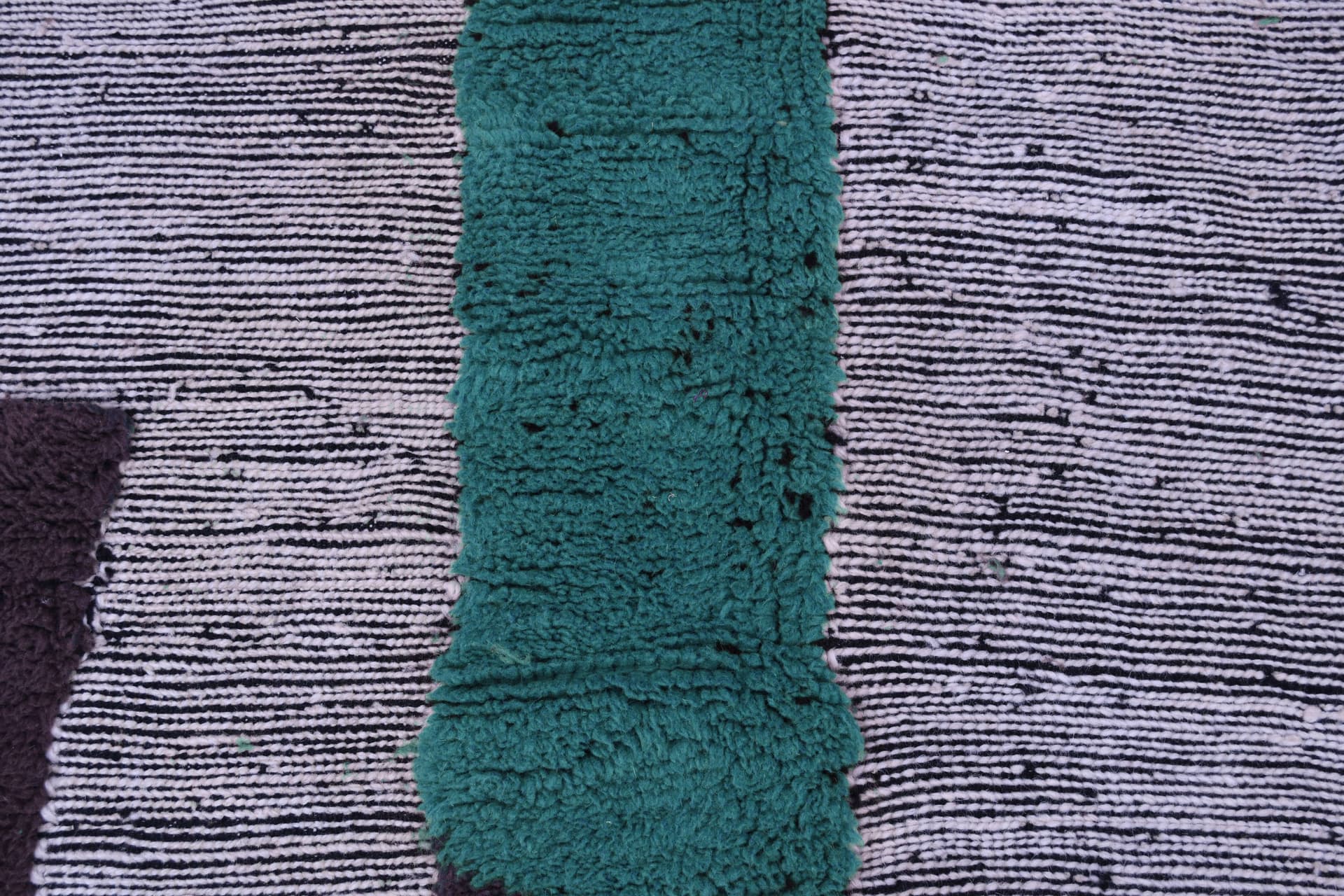 Neutral Green Block Beni Mrirt Rug