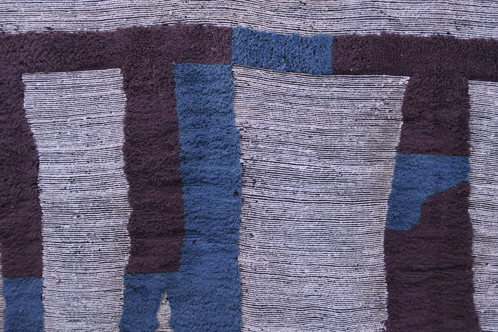 Neutral Blockwork Beni Mrirt Rug