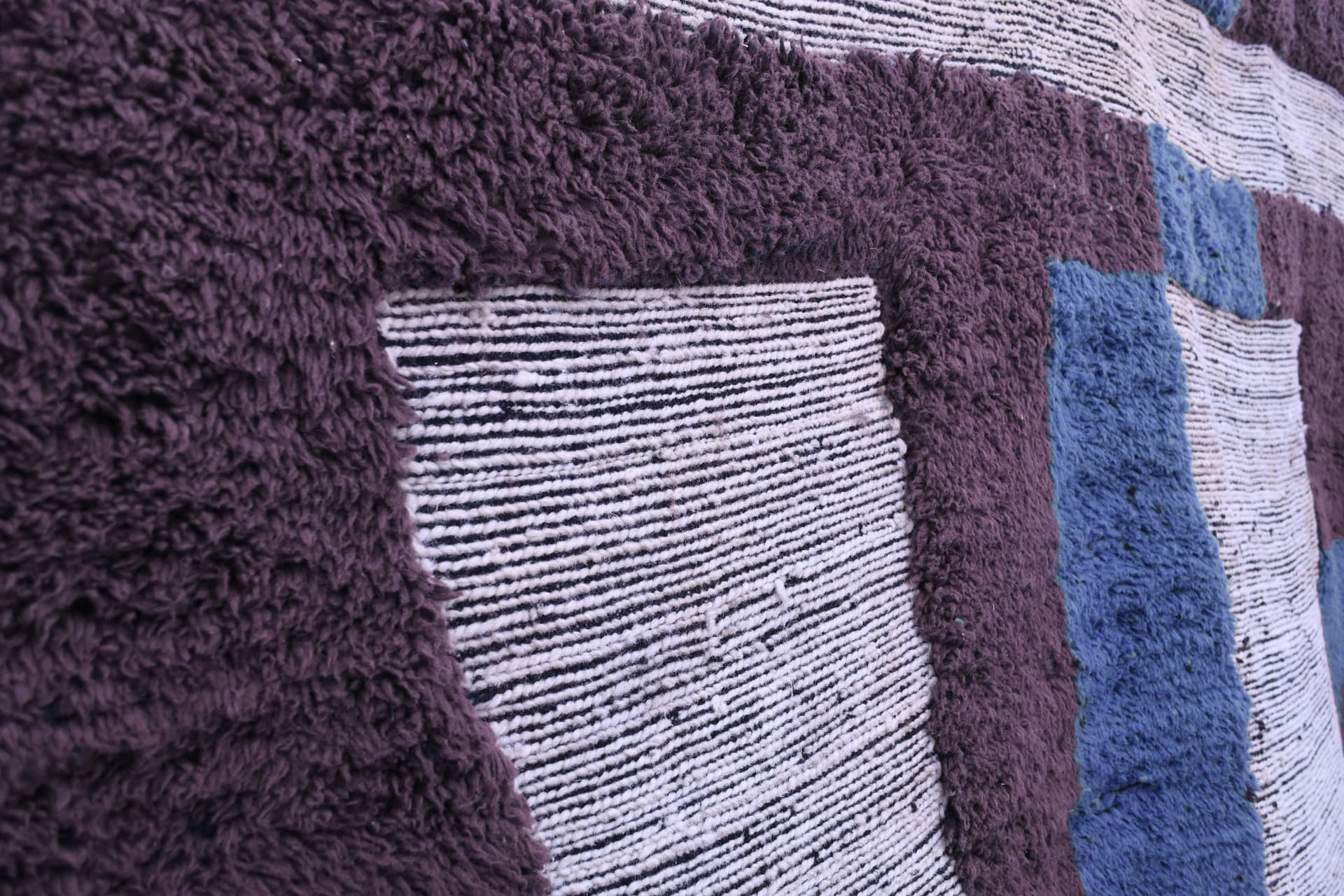 Neutral Blockwork Beni Mrirt Rug
