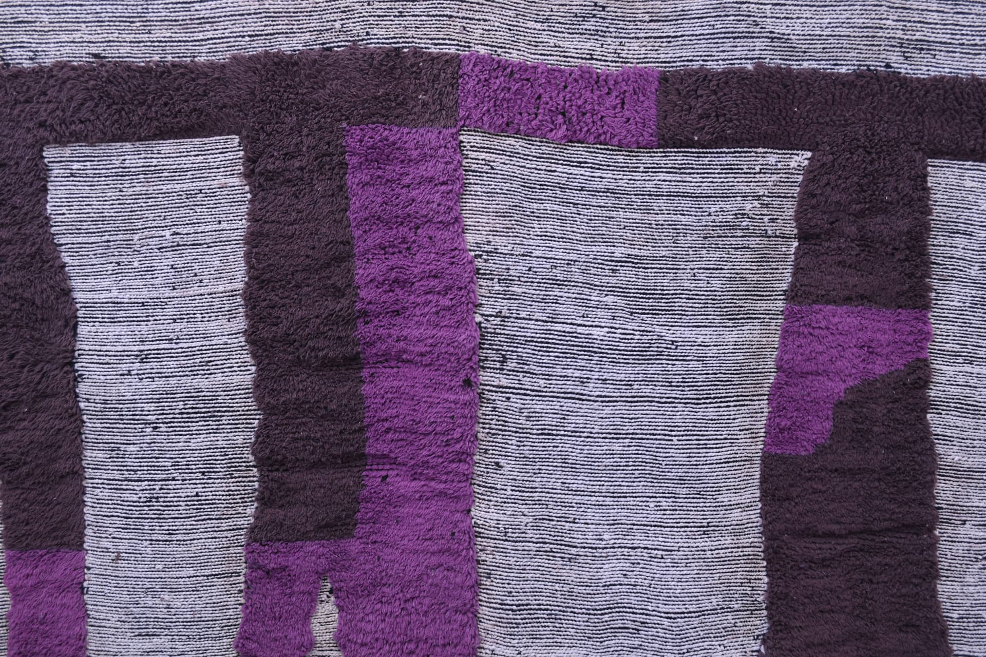 Neutral Purple Block Beni Mrirt Rug