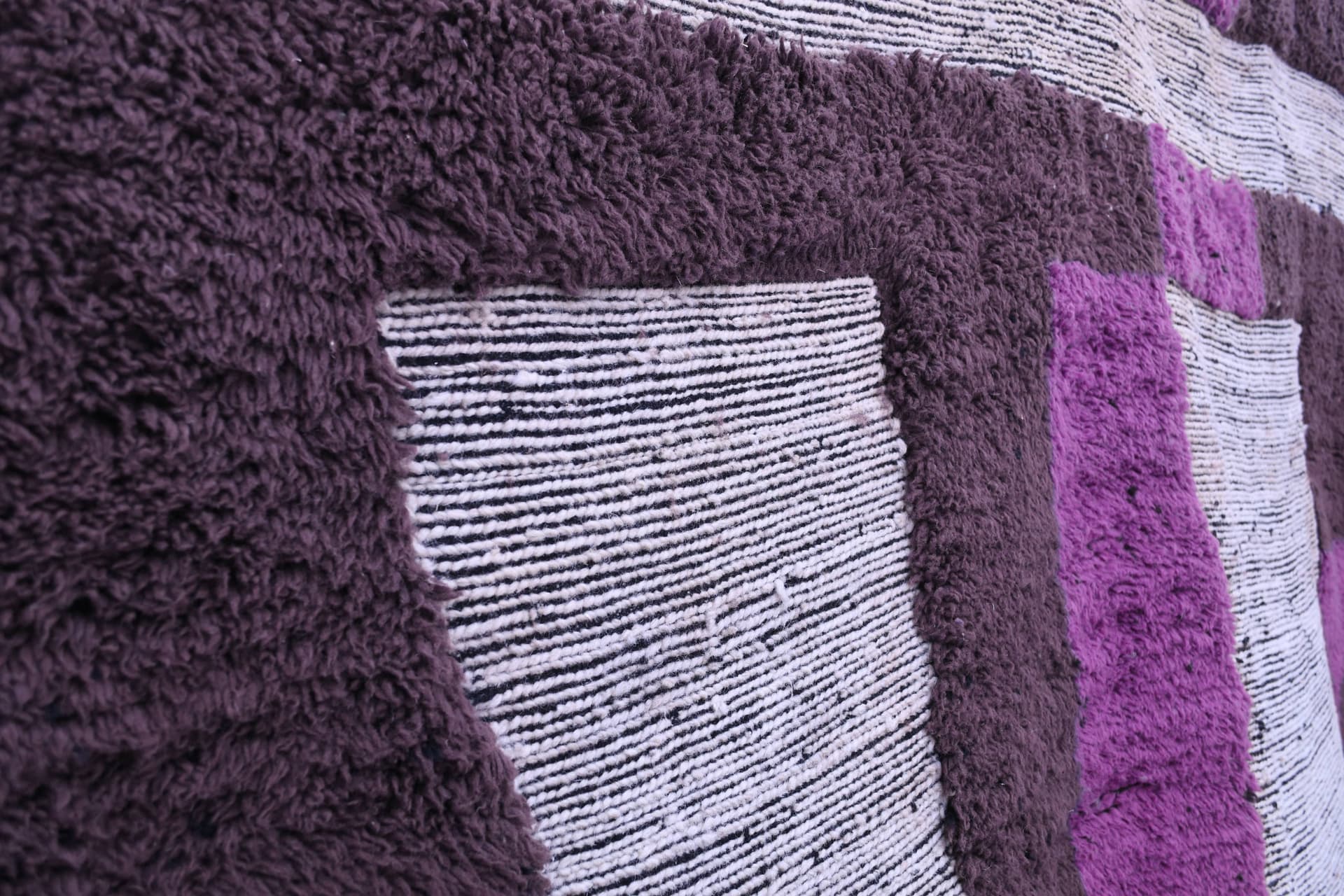 Neutral Purple Block Beni Mrirt Rug