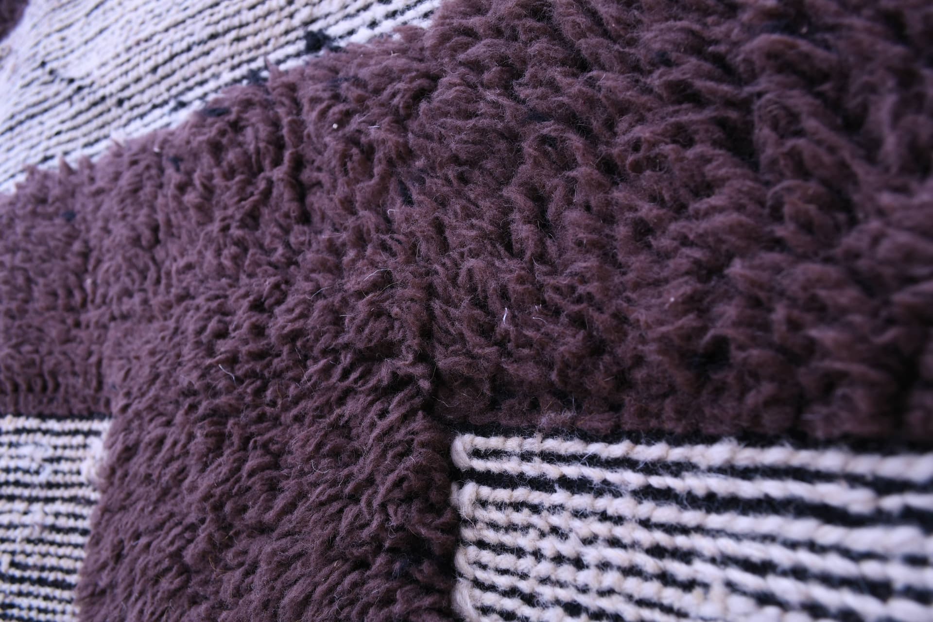 Multicolor Blockwork Beni Mrirt Rug