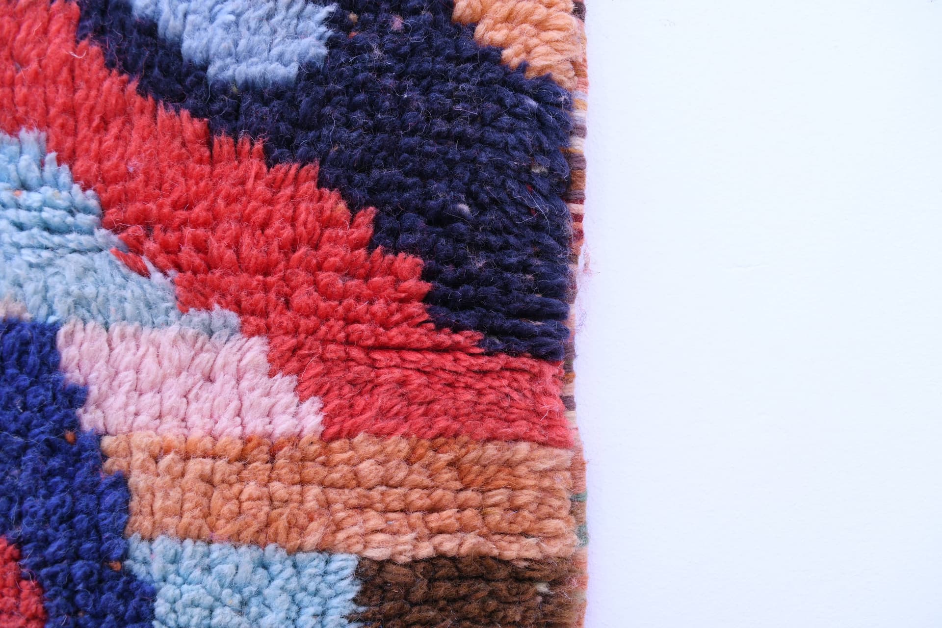 Multicolor Abstract Beni Mrirt Rug