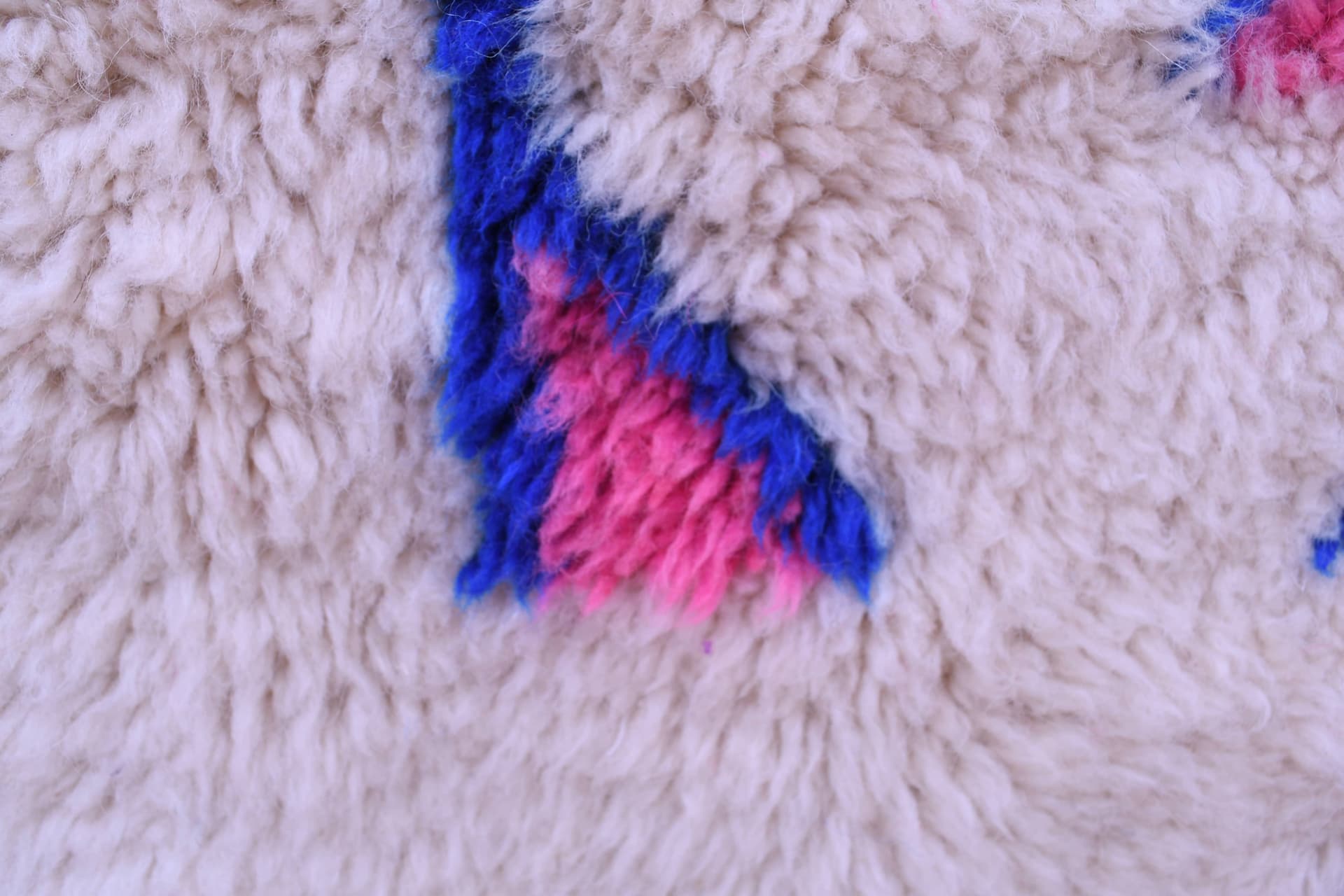 Pink Black Geometric Beni Mrirt Rug