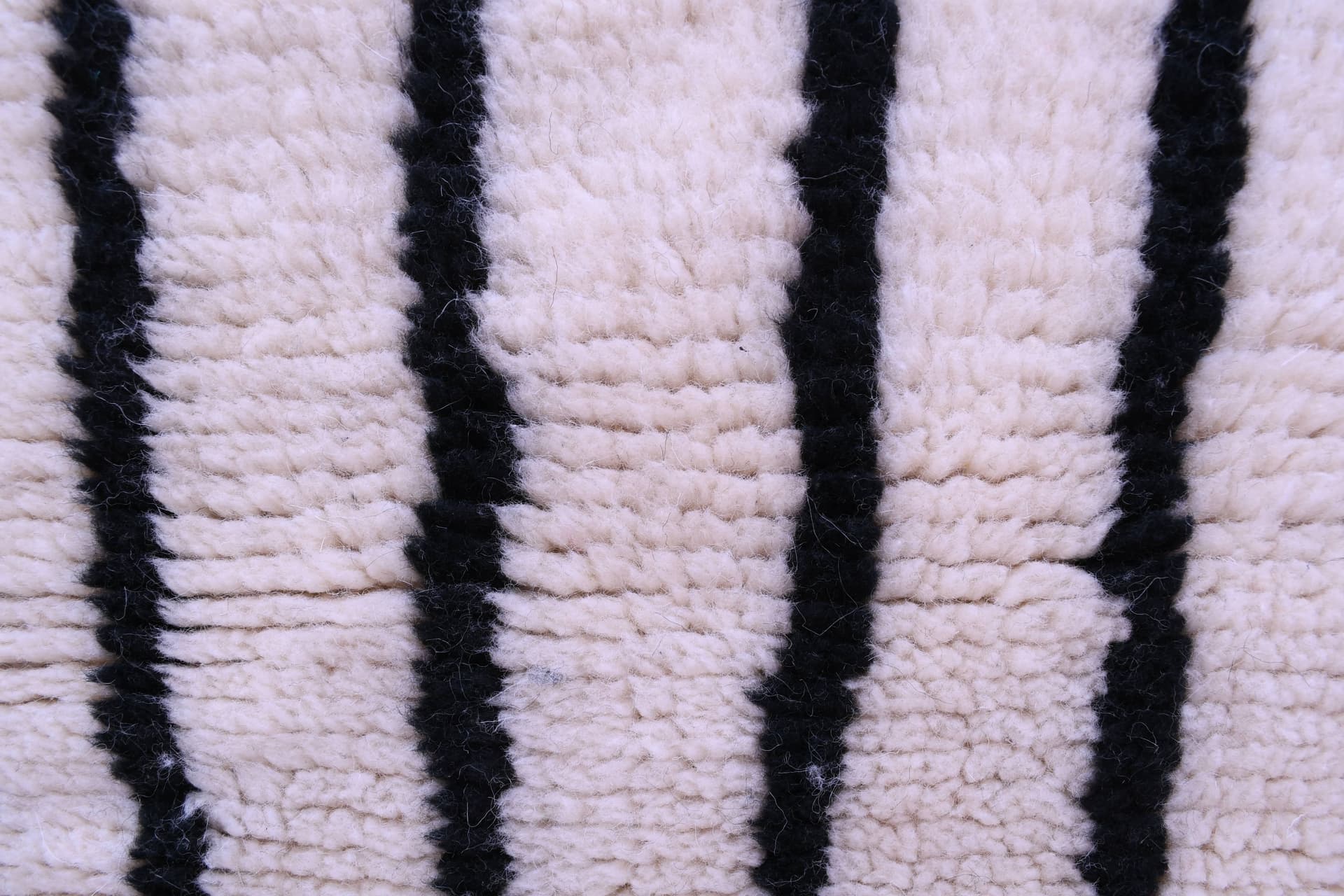 Ivory Black Abstract Rug
