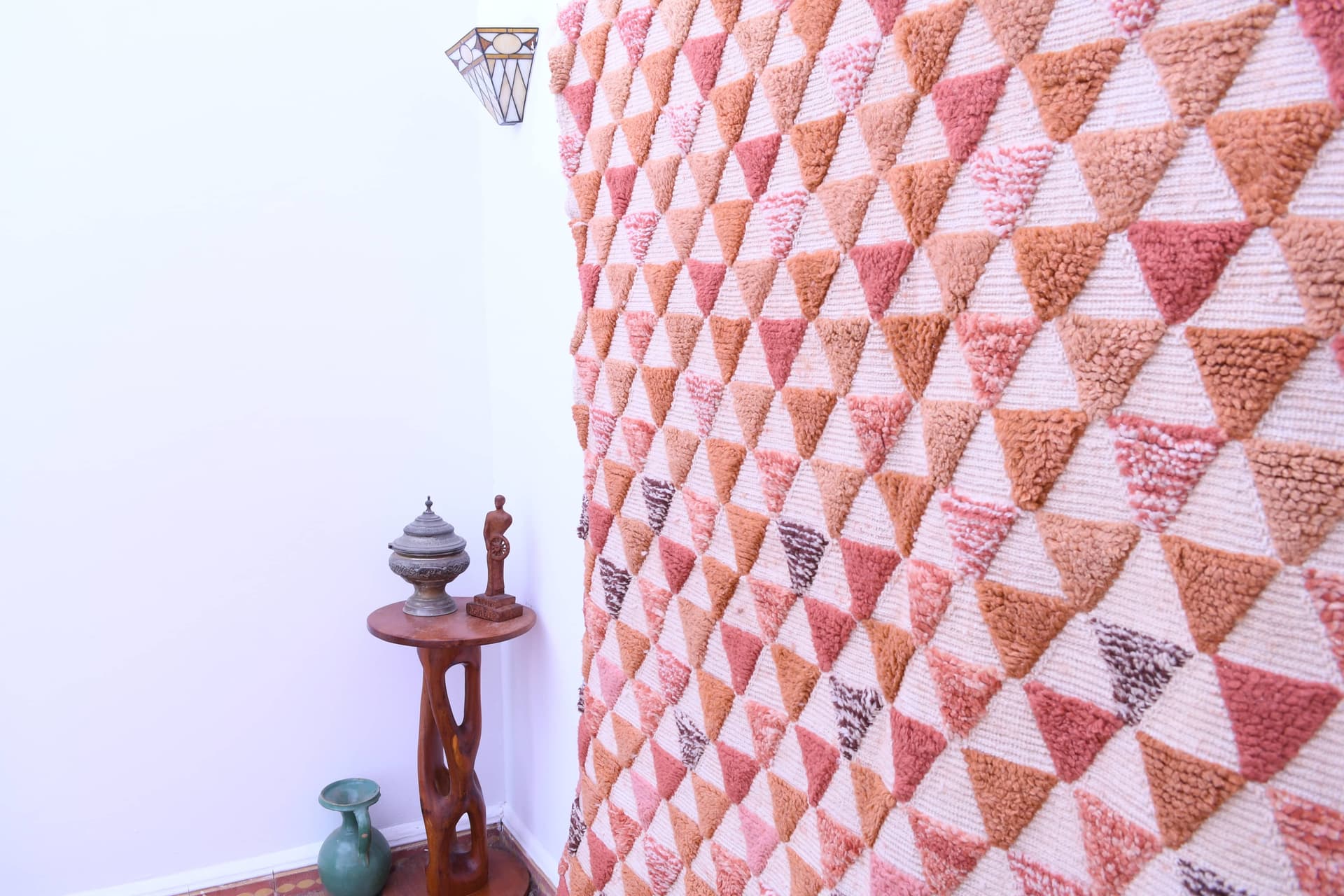 Terracotta Triangle Beni Mrirt Rug