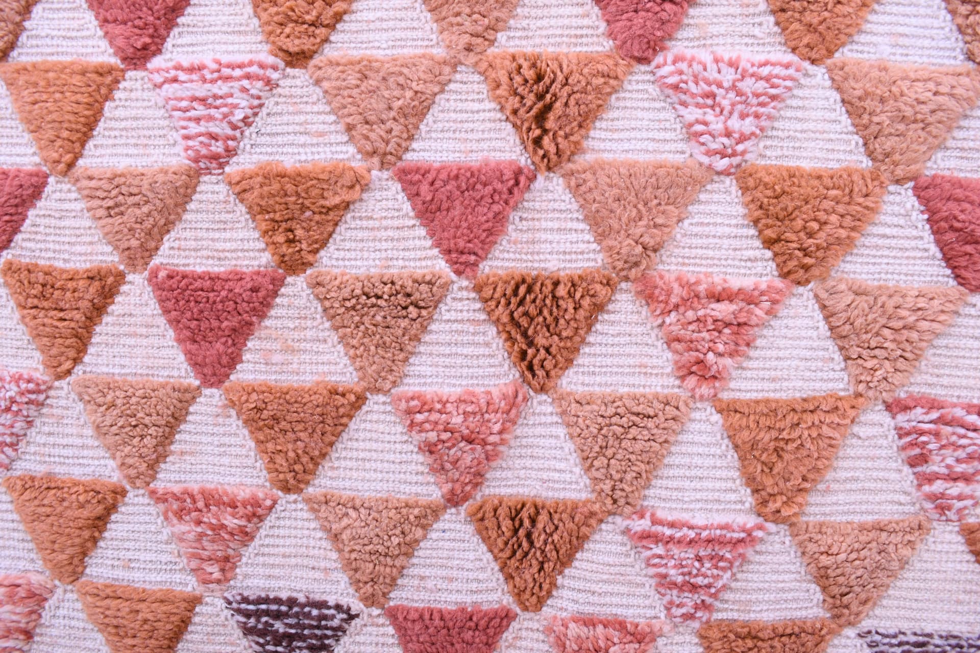 Terracotta Triangle Beni Mrirt Rug