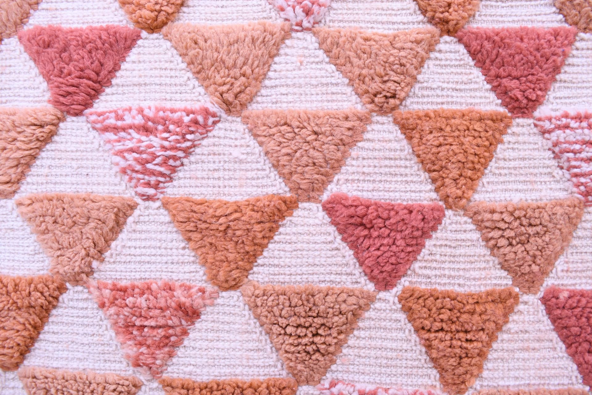 Terracotta Triangle Beni Mrirt Rug