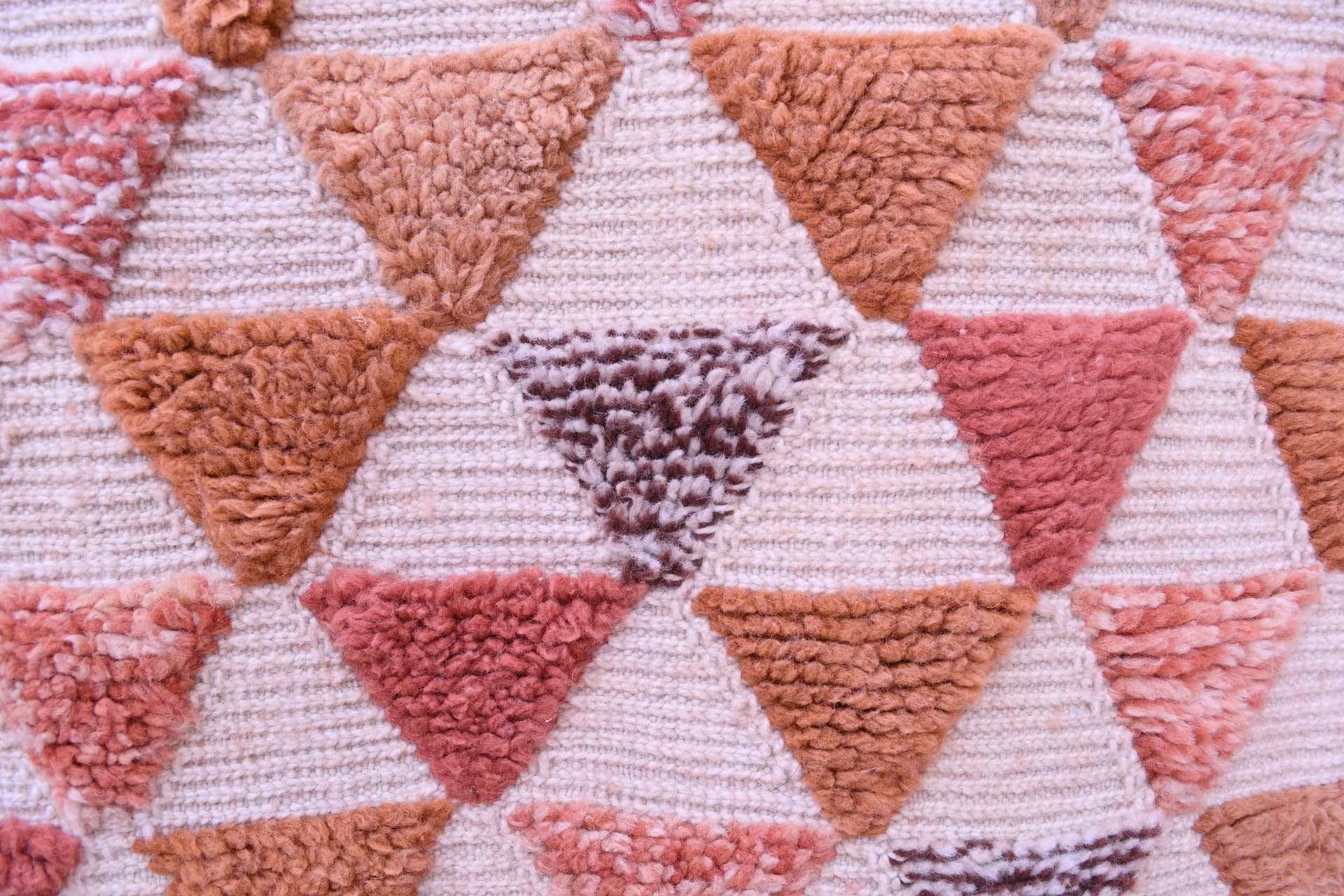 Terracotta Triangle Beni Mrirt Rug