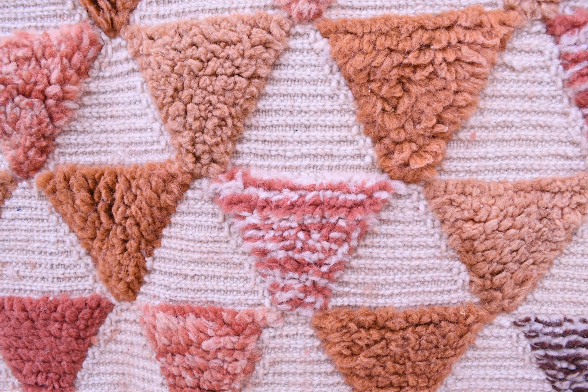 Terracotta Triangle Beni Mrirt Rug