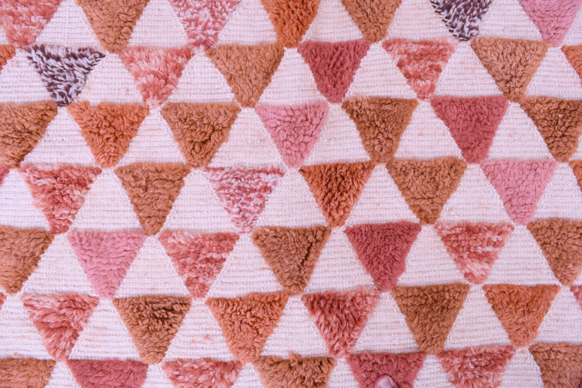 Terracotta Triangle Beni Mrirt Rug