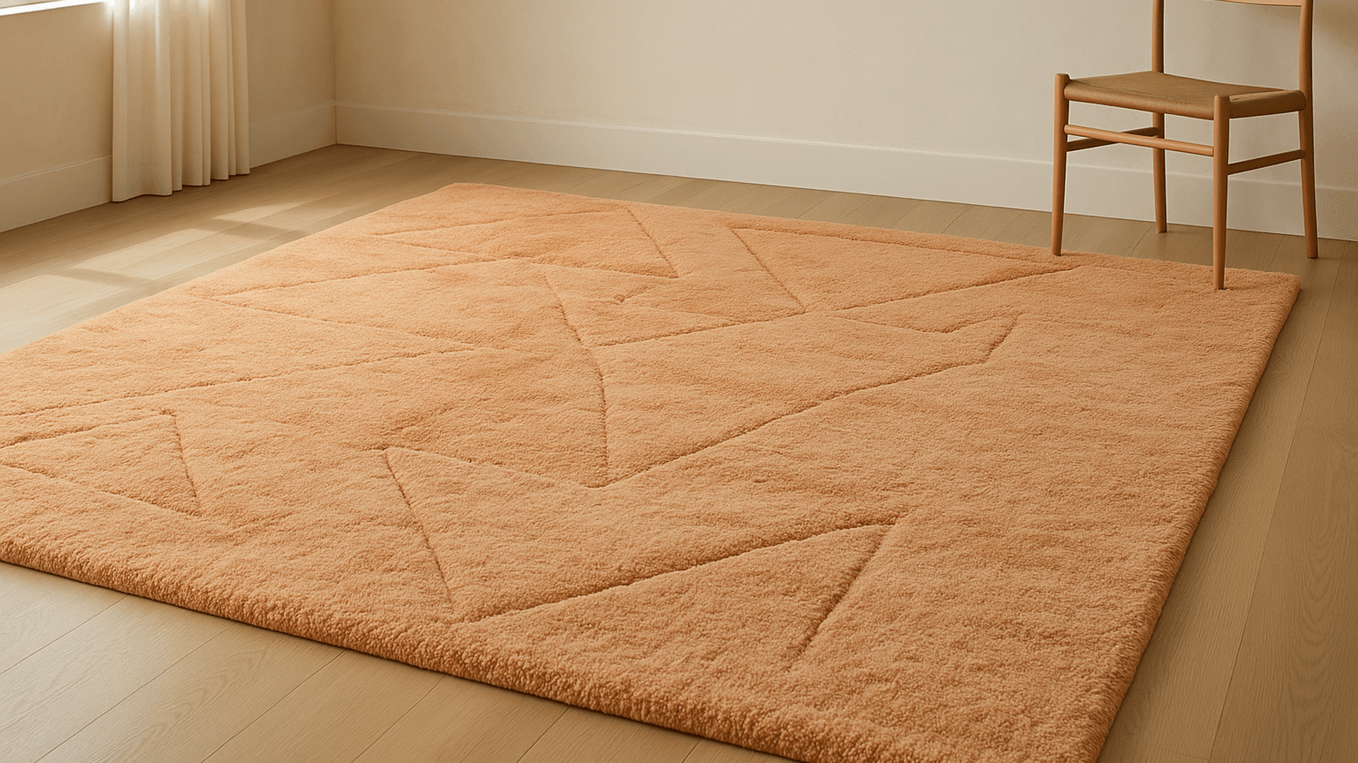 Handmade Wool Rug ft Beni Mrirt Boho Living Room Decor
