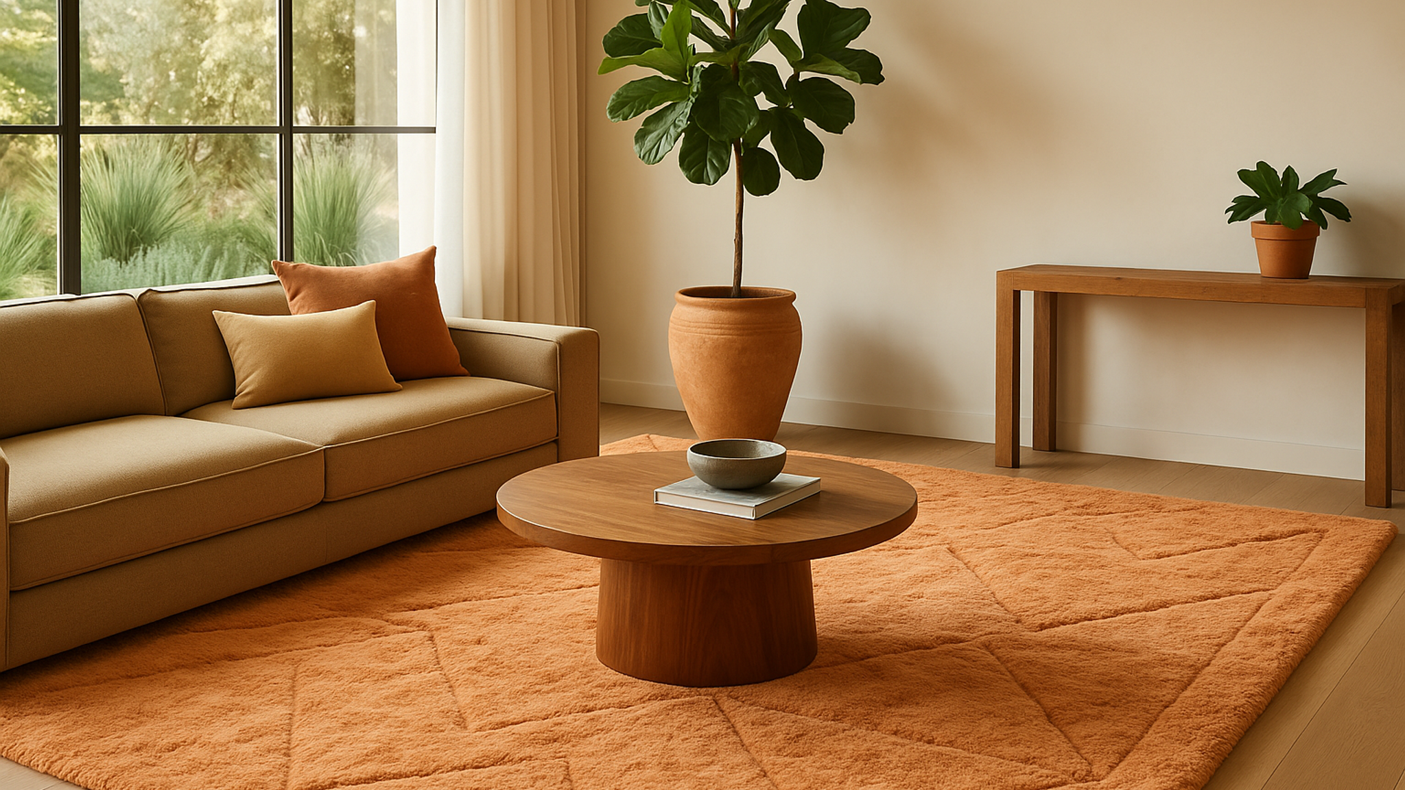 Handmade Wool Rug ft Beni Mrirt Boho Living Room Decor