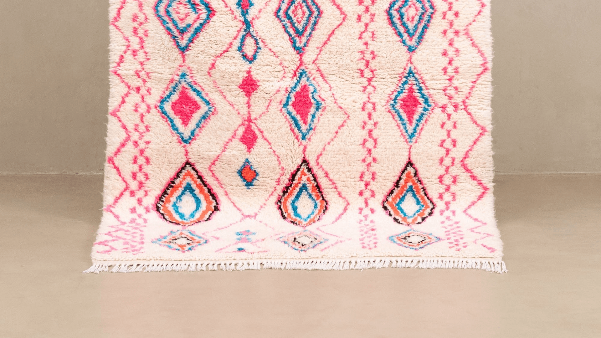 Multicolor Layered Diamond Azilal Rug