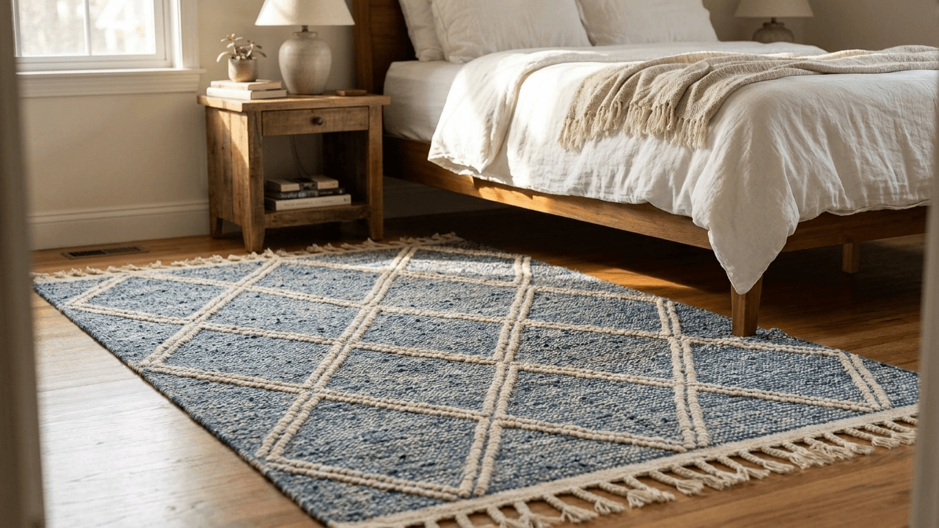Blue Diamond Kilim Taznakht Rug