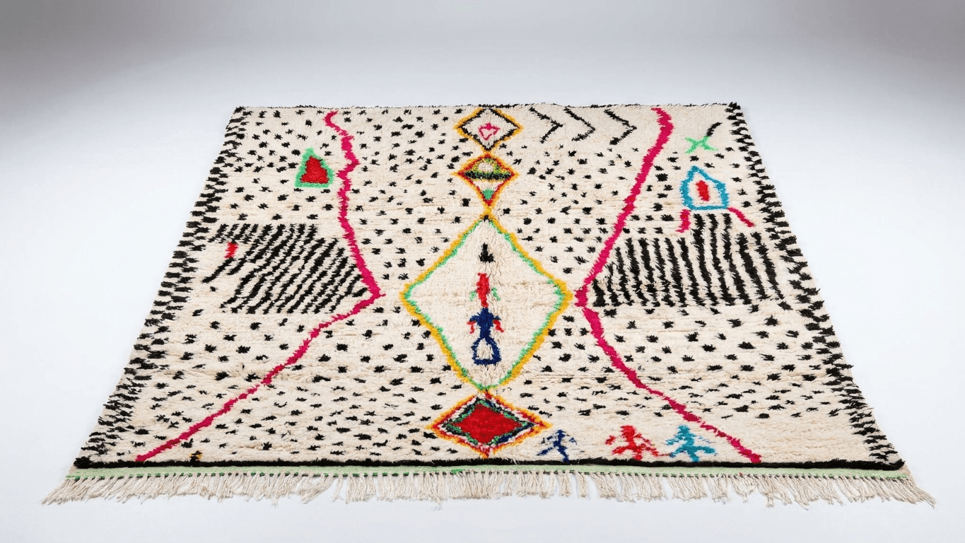 Neutral Diamond Azilal Rug