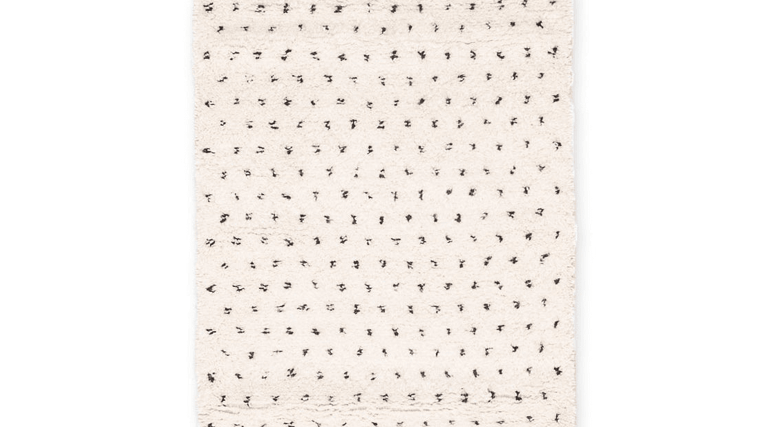 Ivory Flecked Beni Ourain Runner Rug