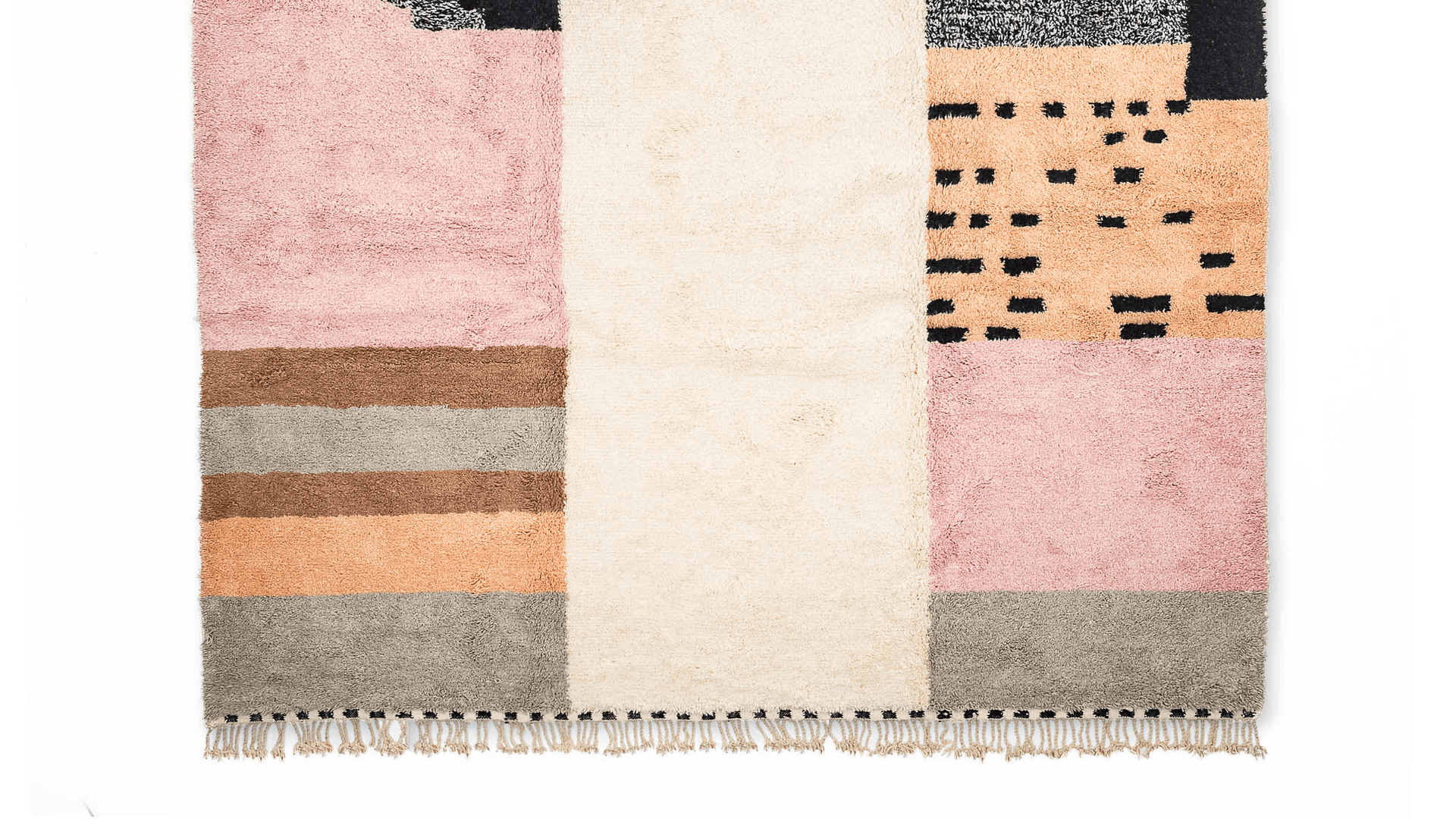 Handmade Wool Rug Boho Modern Living Room