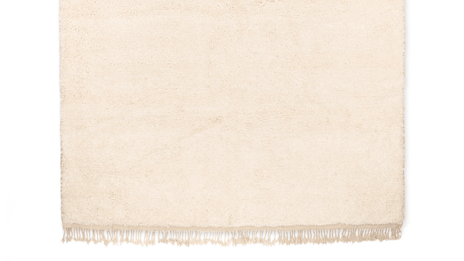 Ivory Shag Beni Ourain Rug
