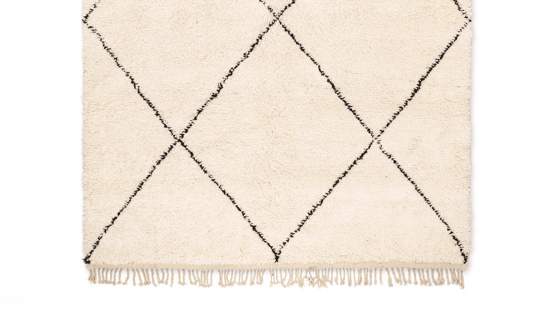 Handmade Wool Rugs  Beni Ourain Boho Living Room Decor