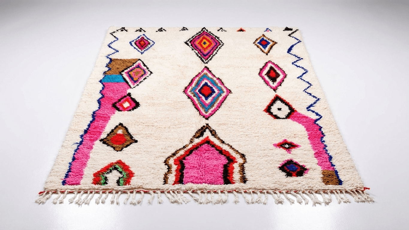 Ivory Diamond Azilal Rug