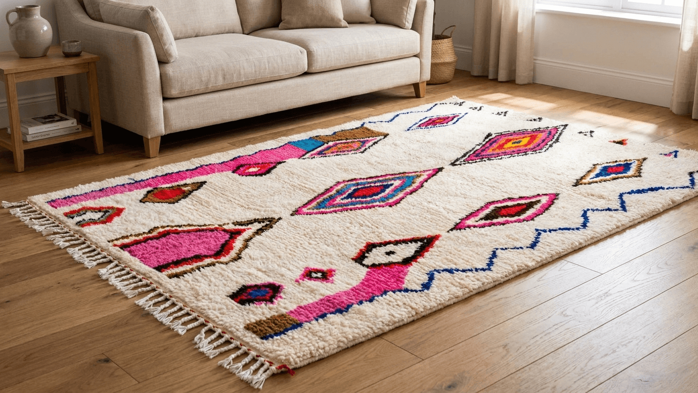 Ivory Diamond Azilal Rug