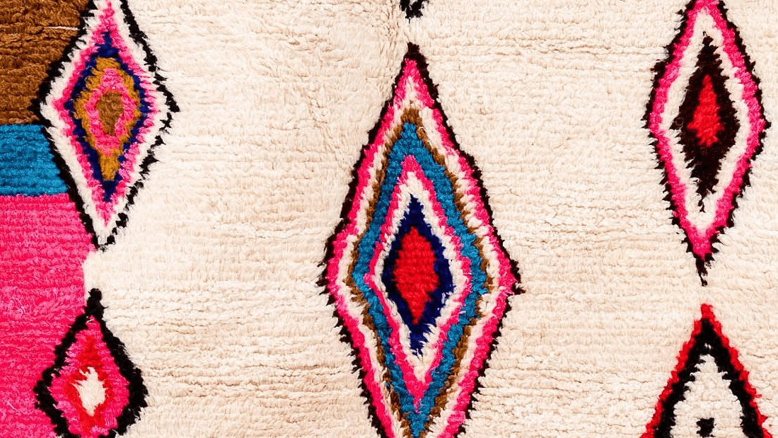 Ivory Diamond Azilal Rug