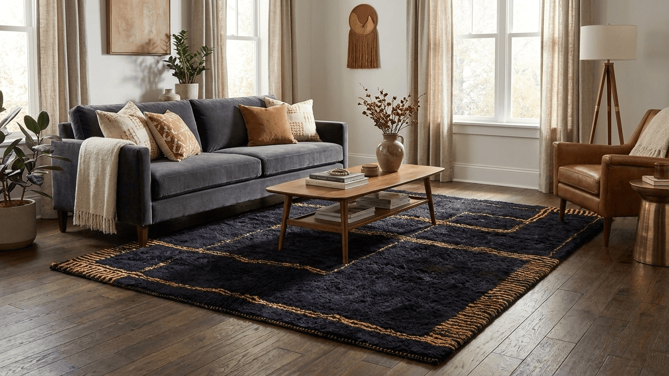 Handmade Wool Rugs - Boho Bedroom Decor