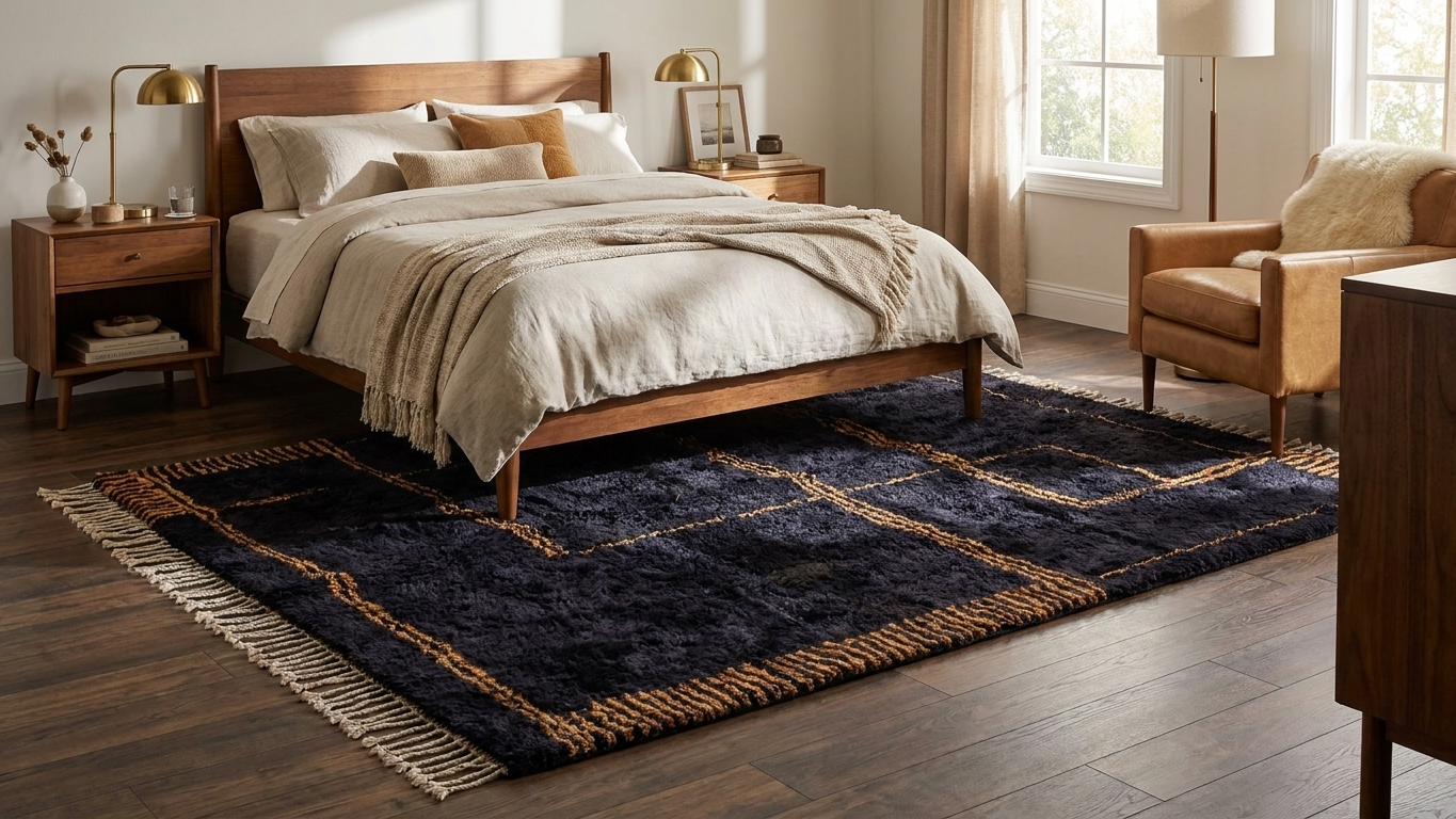 Handmade Wool Rugs - Boho Bedroom Decor