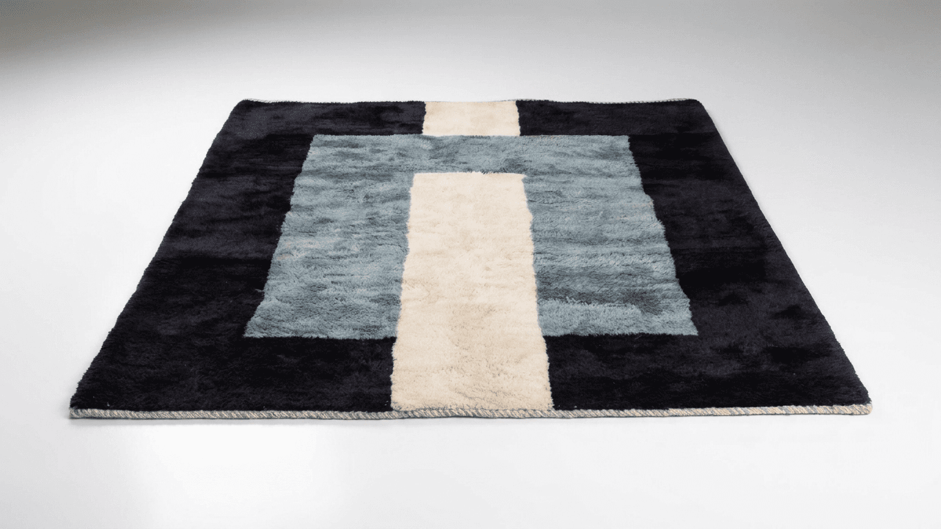 Handmade Wool Rug Beni Mrirt  Boho Decor
