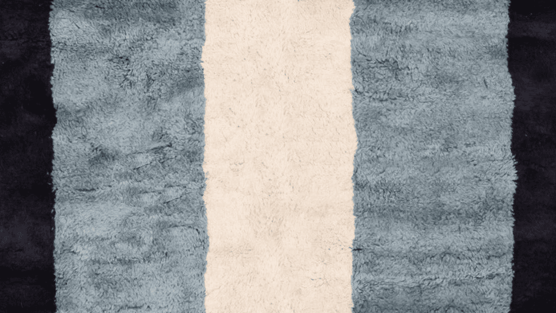 Handmade Wool Rug Beni Mrirt  Boho Decor