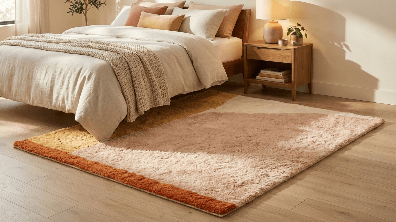 Handmade Wool Rug  Boho Living Room Decor