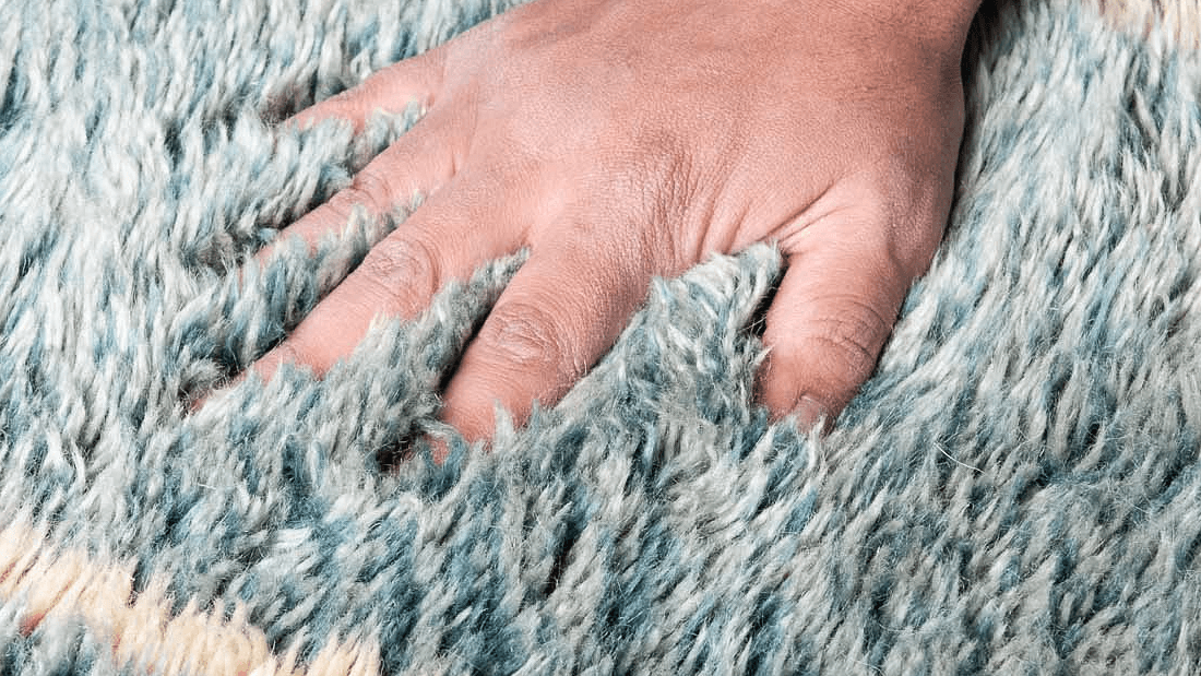 Handmade Wool Rug Boho  for Living Room Decor Beni Mrirt