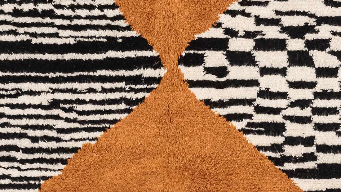 Handmade Wool Rug  Boho Living Room Decor