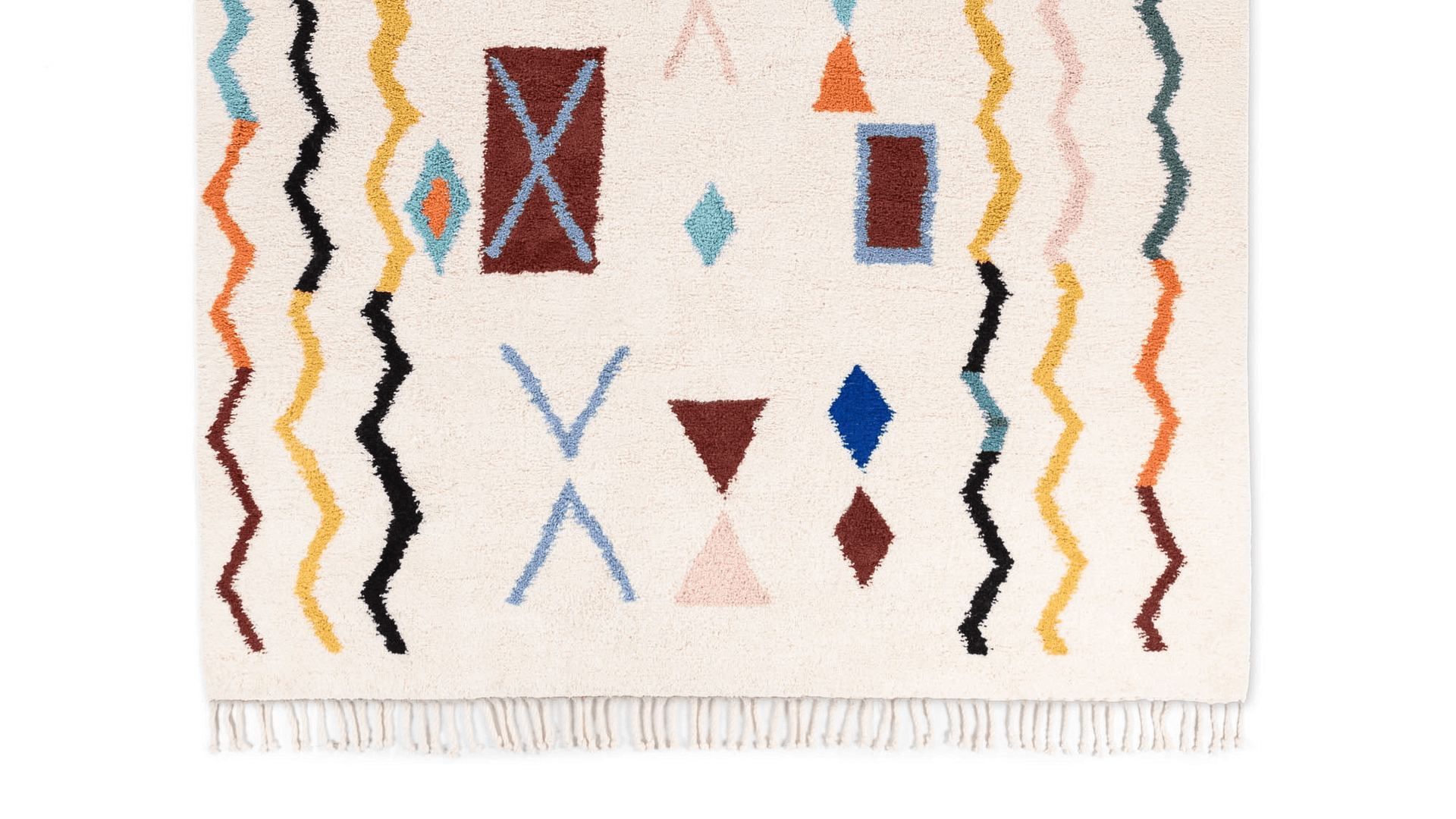 Handmade Wool Rug  Boho Living Room Decor