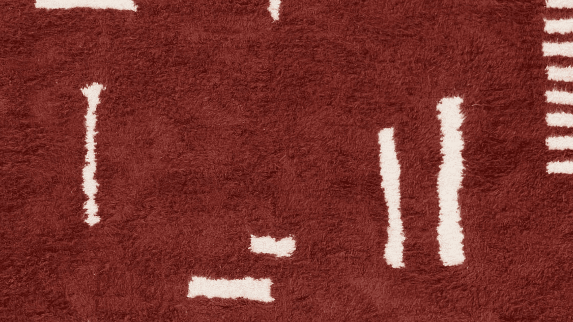 Handmade Wool Rug  Boho Beni Ourain for Living Room Decor