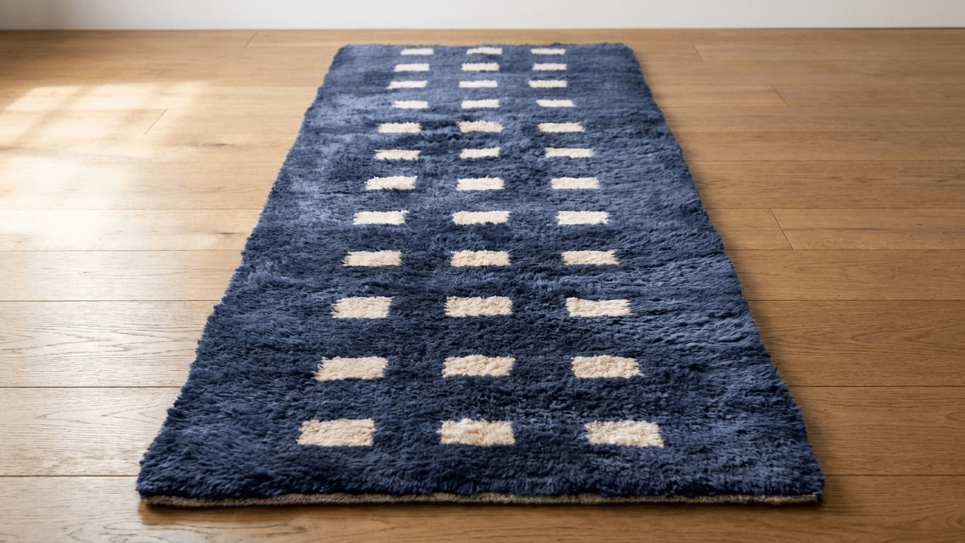 Handmade Wool Rug Boho Living Room Decor