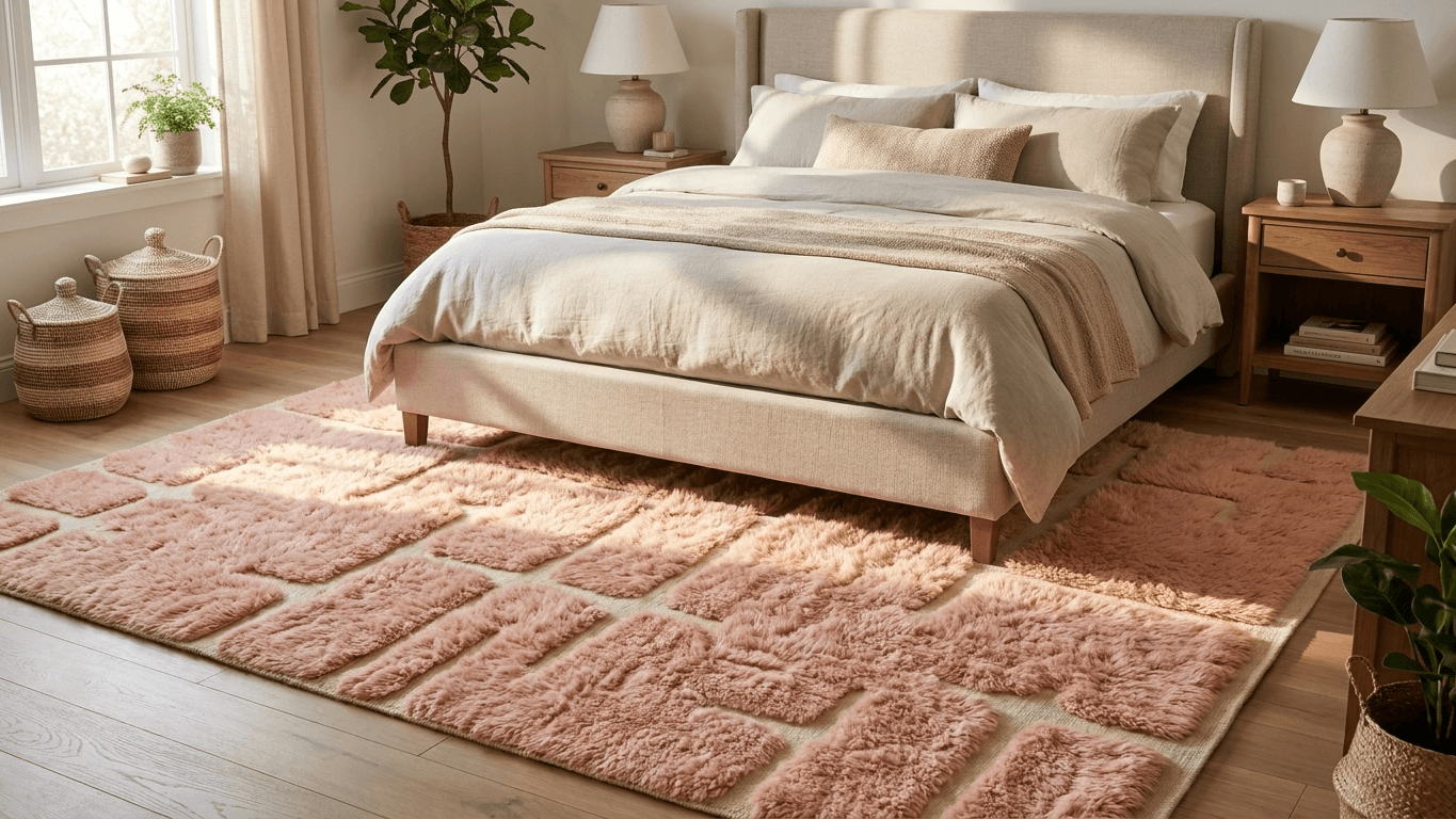 Handmade Wool Rug Beni Mrirt Boho Living Room Decor