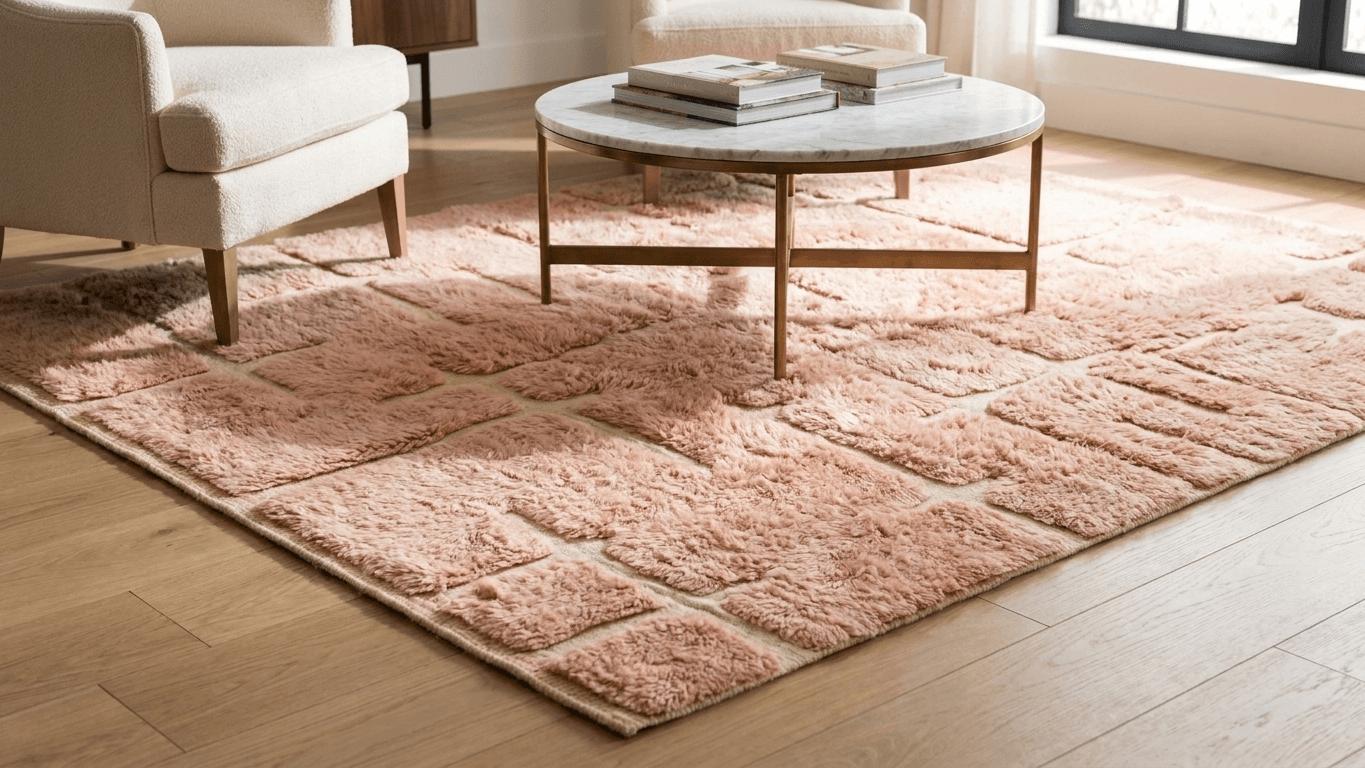 Handmade Wool Rug Beni Mrirt Boho Living Room Decor