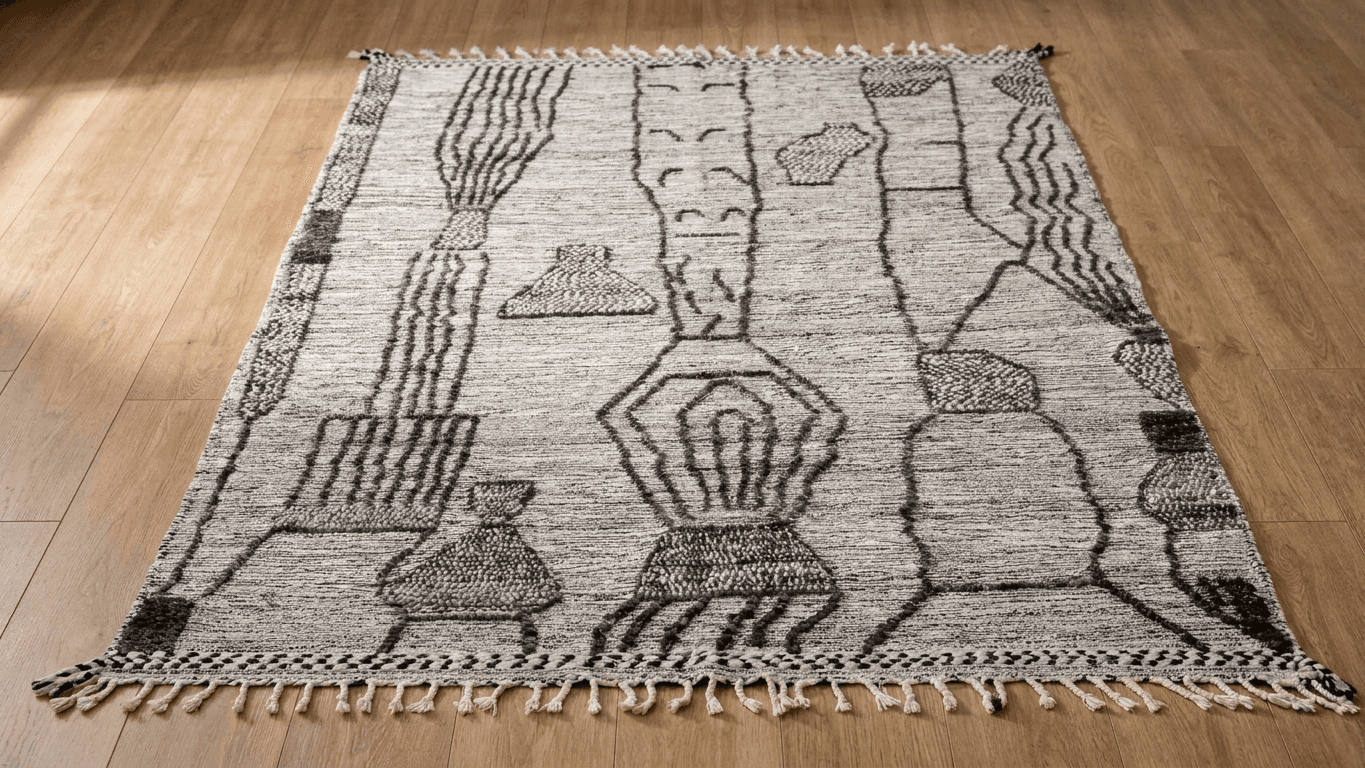 Neutral Arch Kilim Taznakht Rug